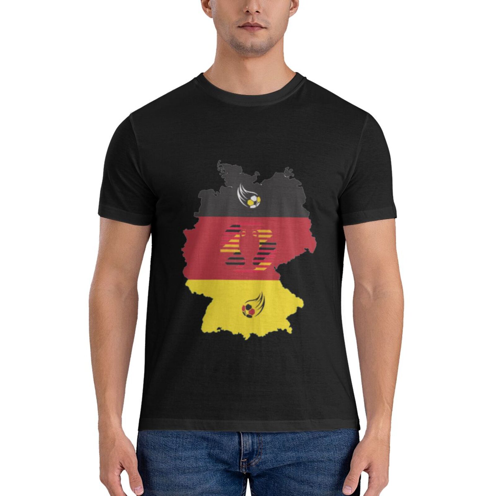 Men's Germany EURO 2024 Basic Short Sleeve T-Shirt BST1770