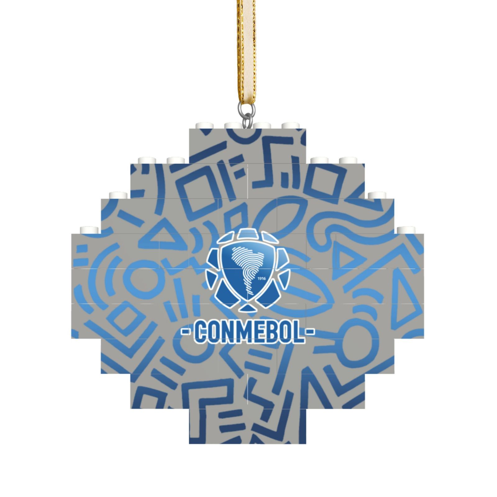 South American Building Block Puzzle Ornament BBP1987