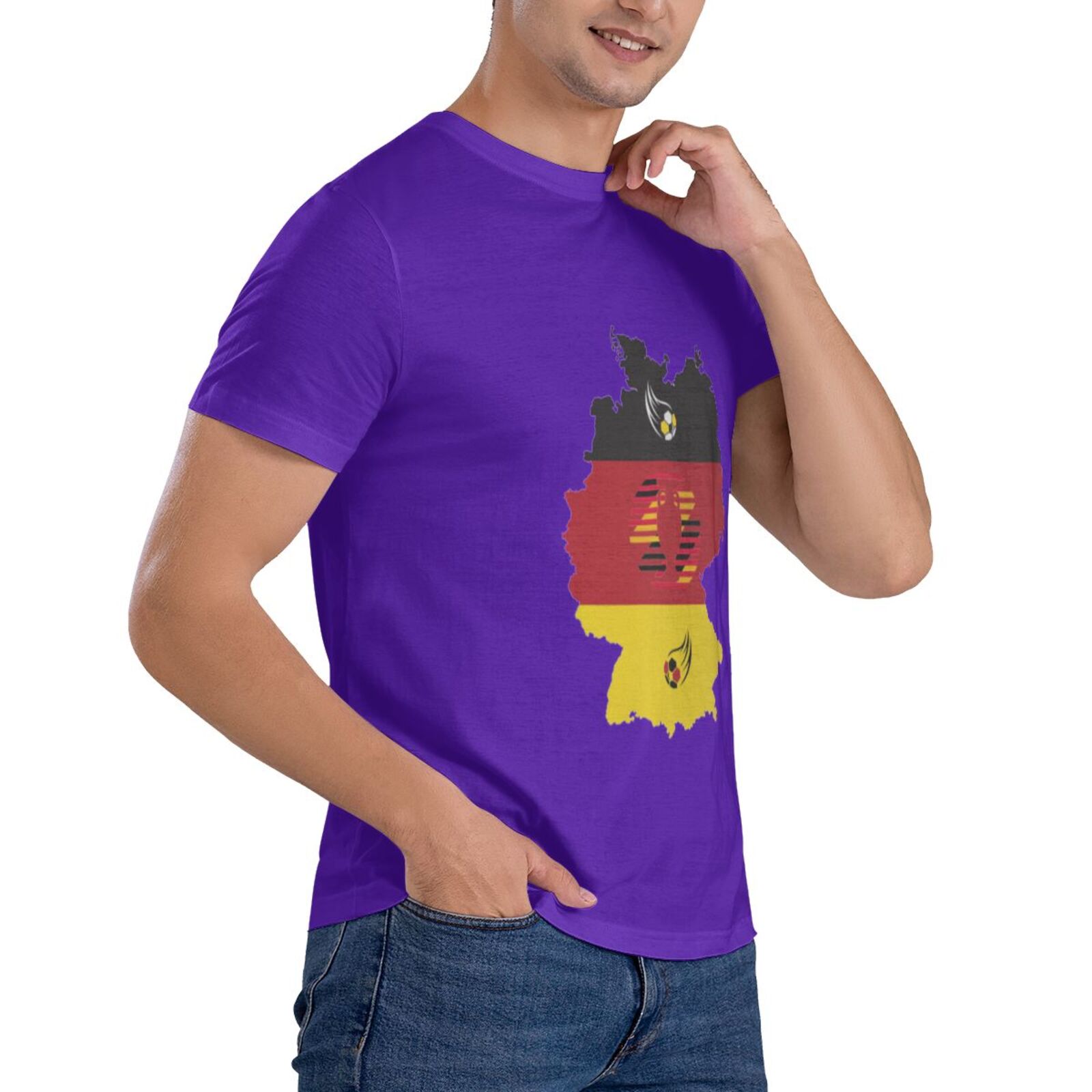 Men's Germany EURO 2024 Basic Short Sleeve T-Shirt BST1770