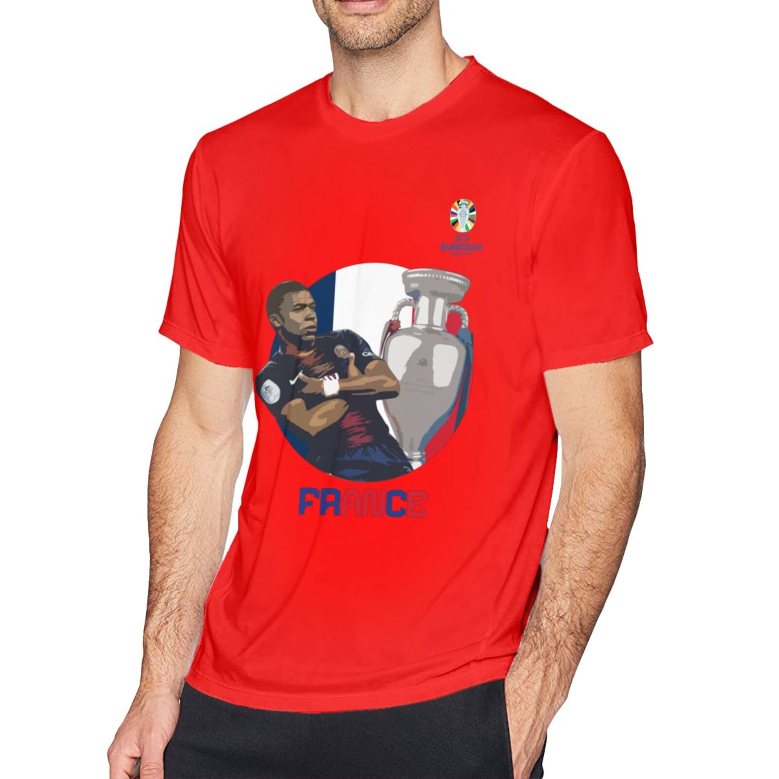 Men's France EURO 2024 Basic Short Sleeve T-Shirt BST1729