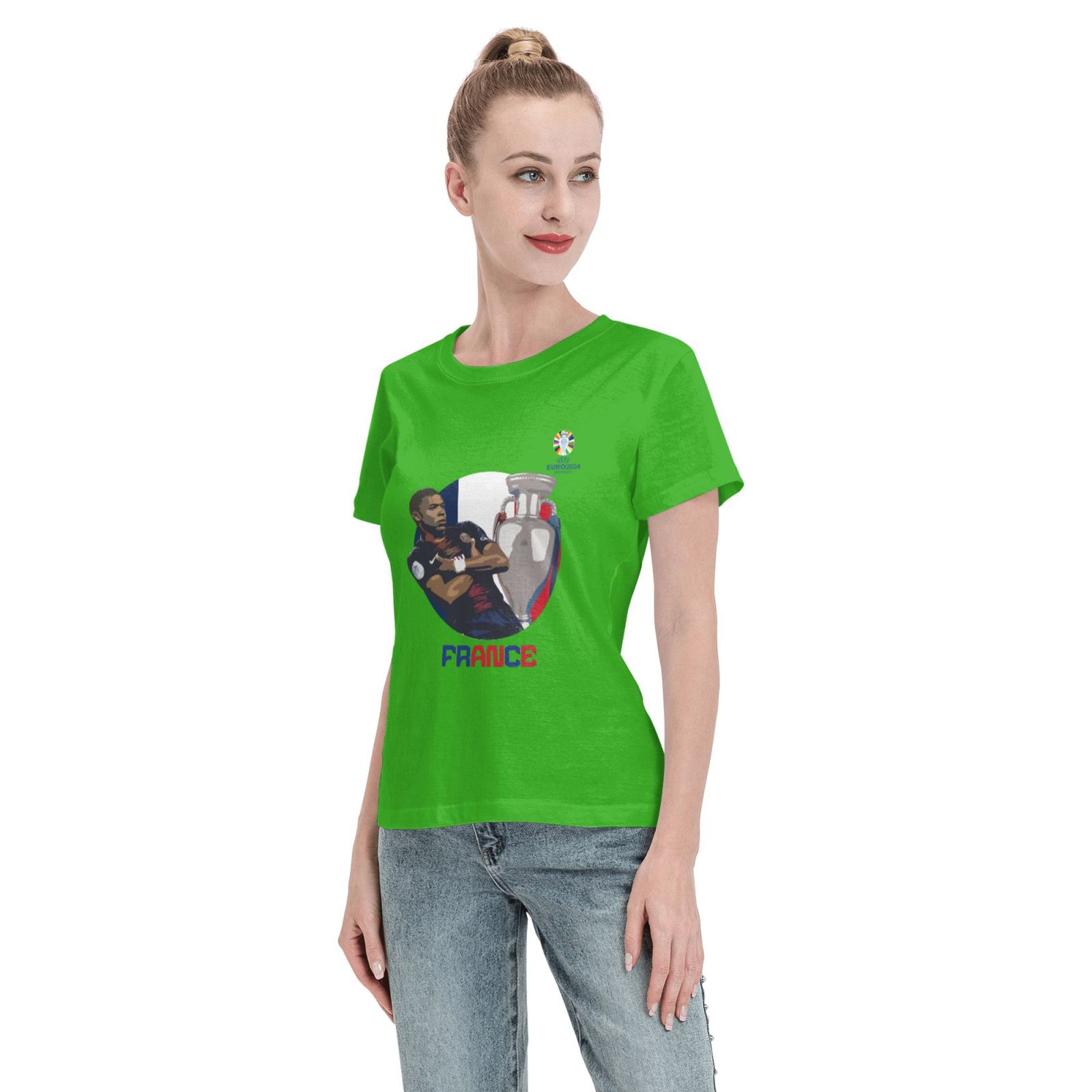 Women's France EURO 2024 Basic Short Sleeve T-Shirt WBT1730