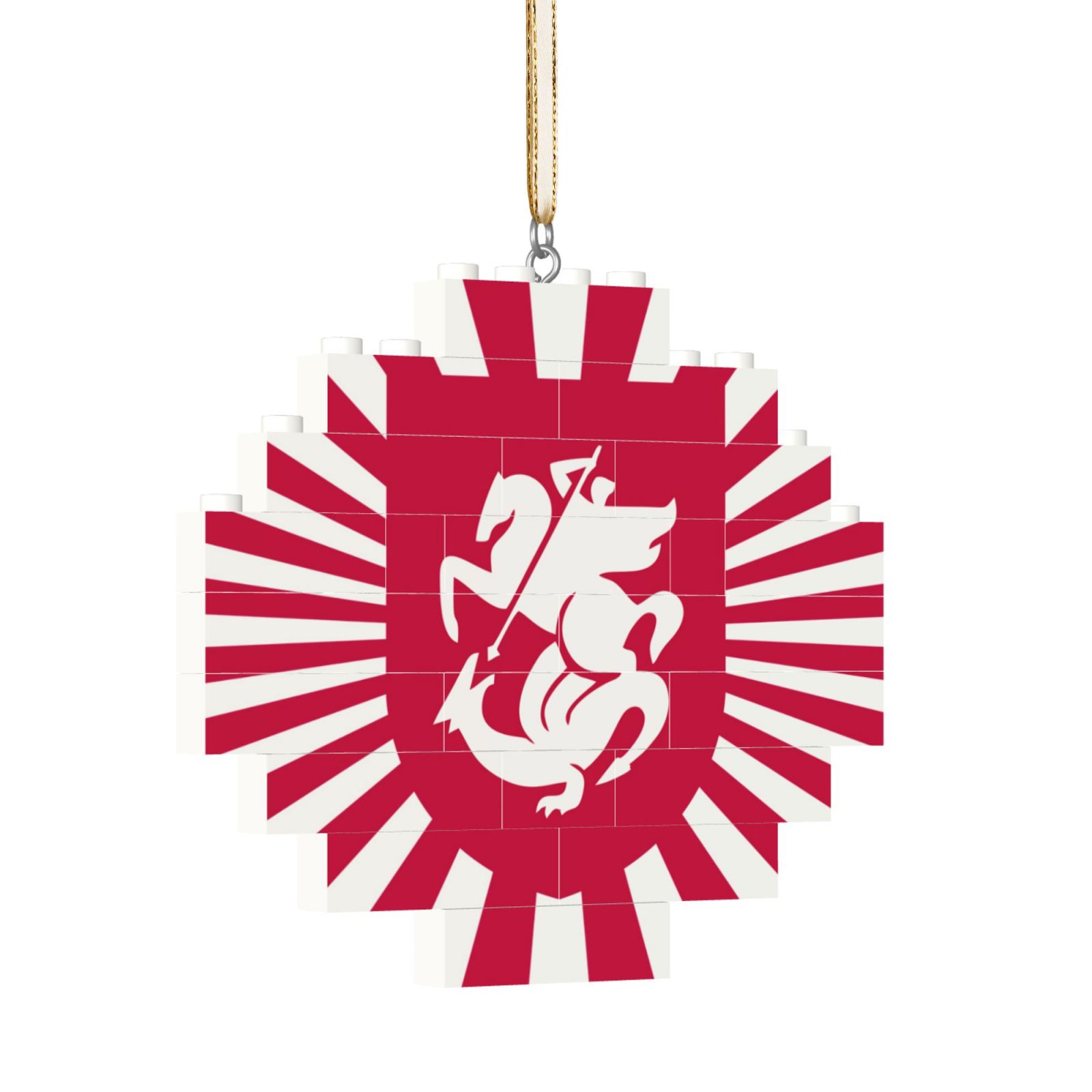 Georgia Building Block Puzzle Ornament BBP2107