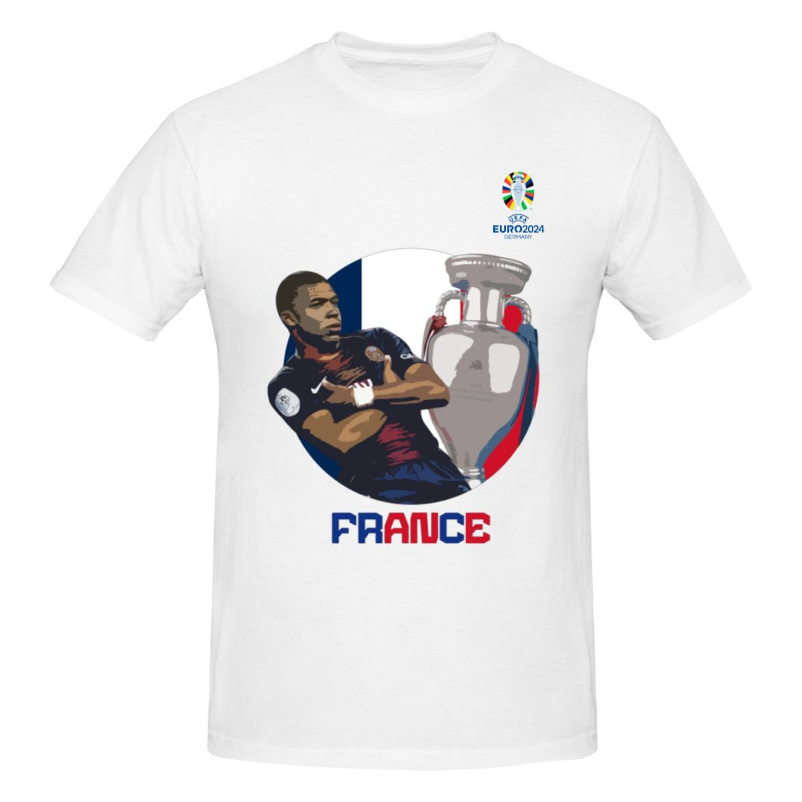 Men's France EURO 2024 Basic Short Sleeve T-Shirt BST1729