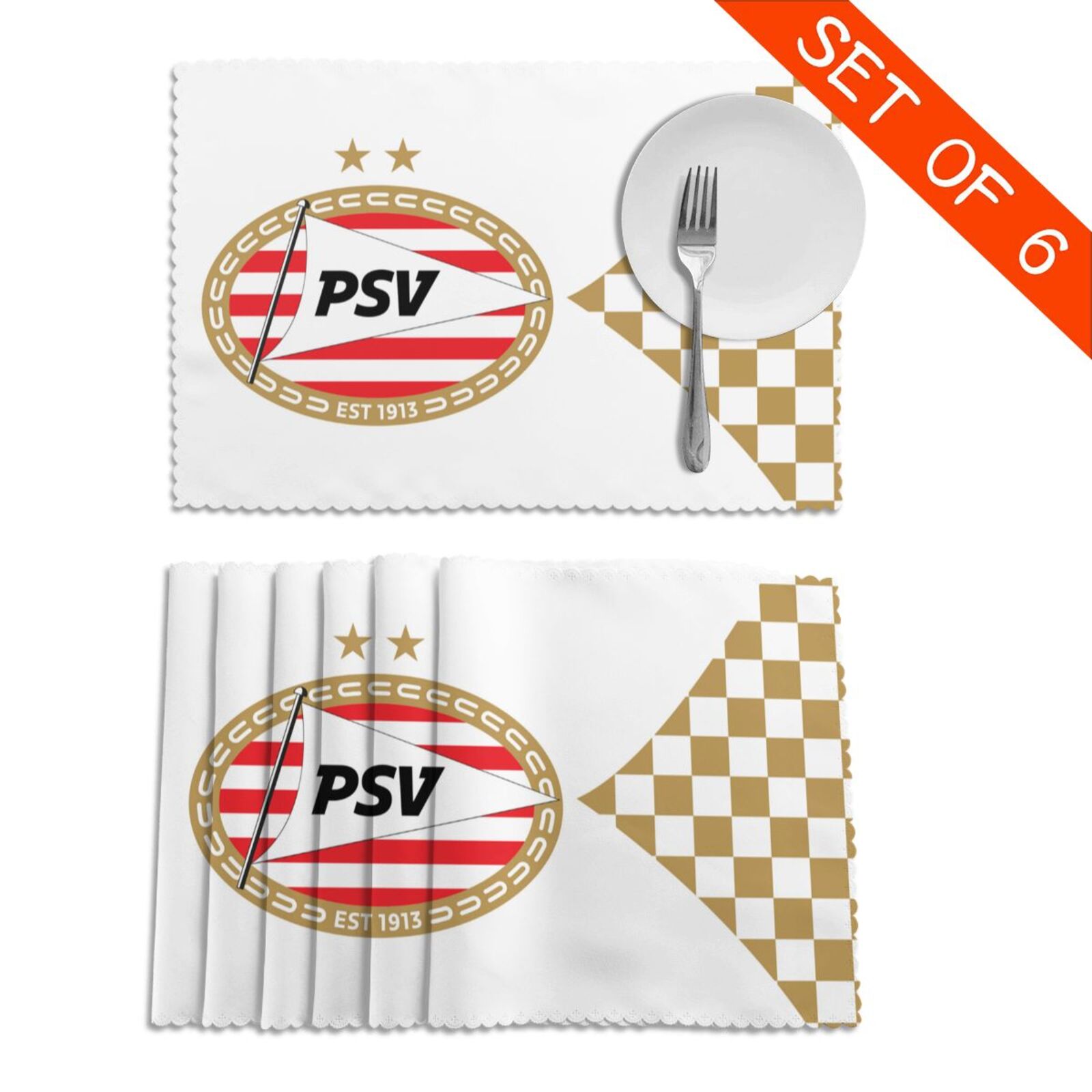 PSV Eindhoven Placemat Set Of 6 PFD2083