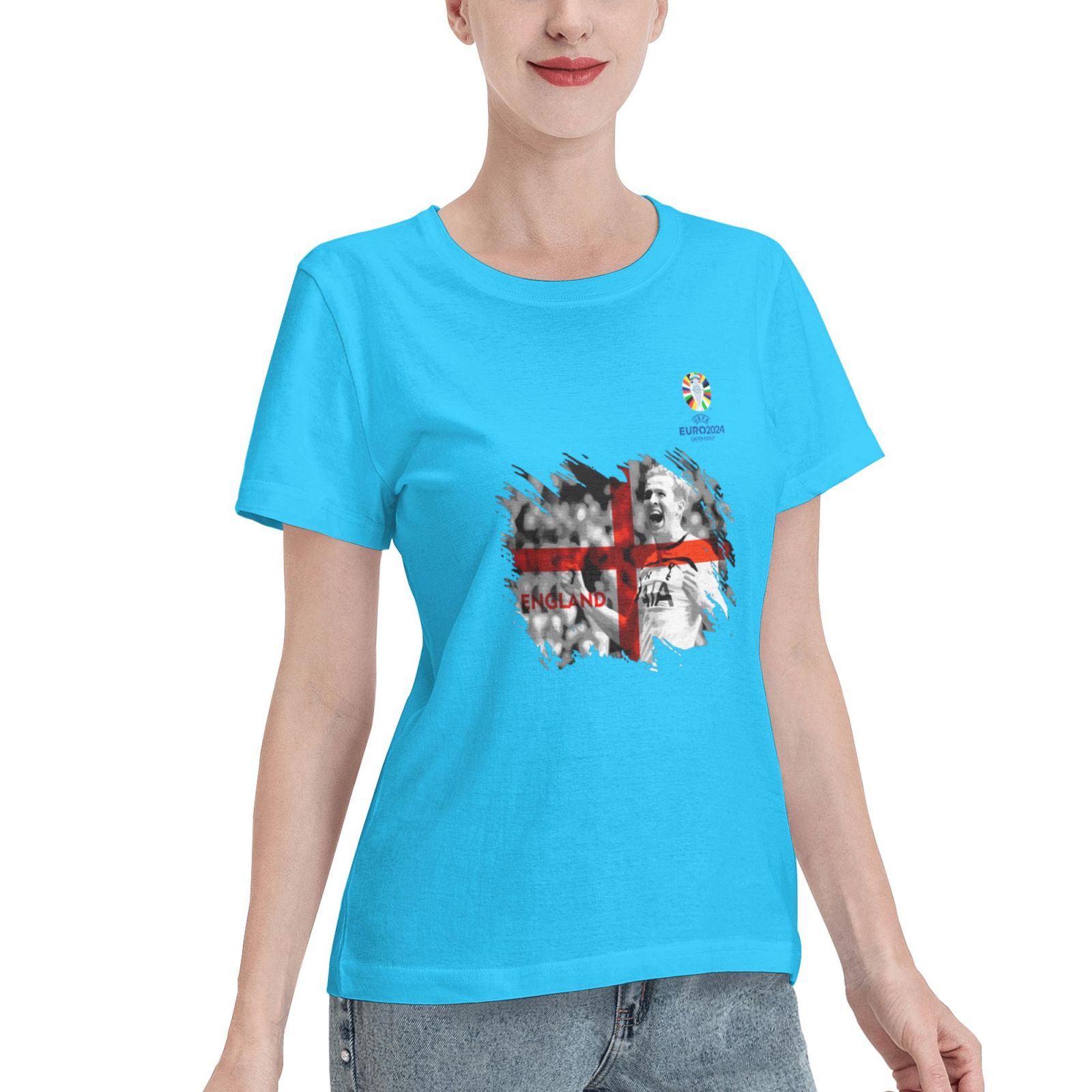 Woman's England EURO 2024 Basic Short Sleeve T-Shirt WBT1712