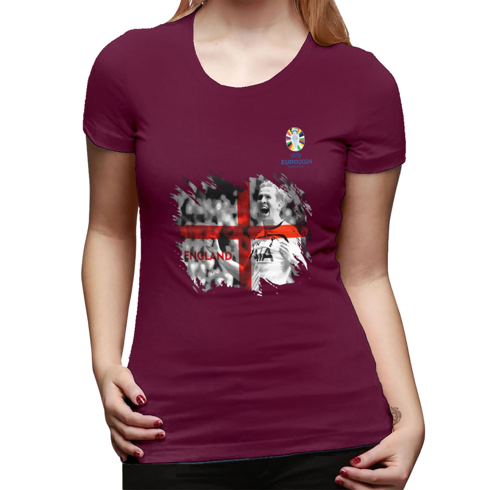 Woman's England EURO 2024 Basic Short Sleeve T-Shirt WBT1712