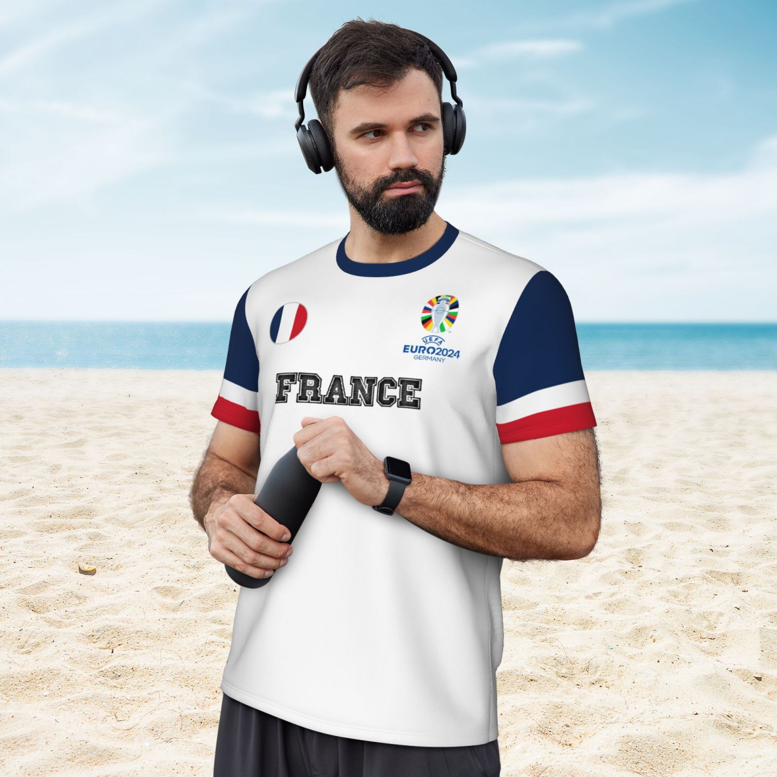 Men's France EURO 2024 Short Sleeved Mesh T-Shirt SMT1683