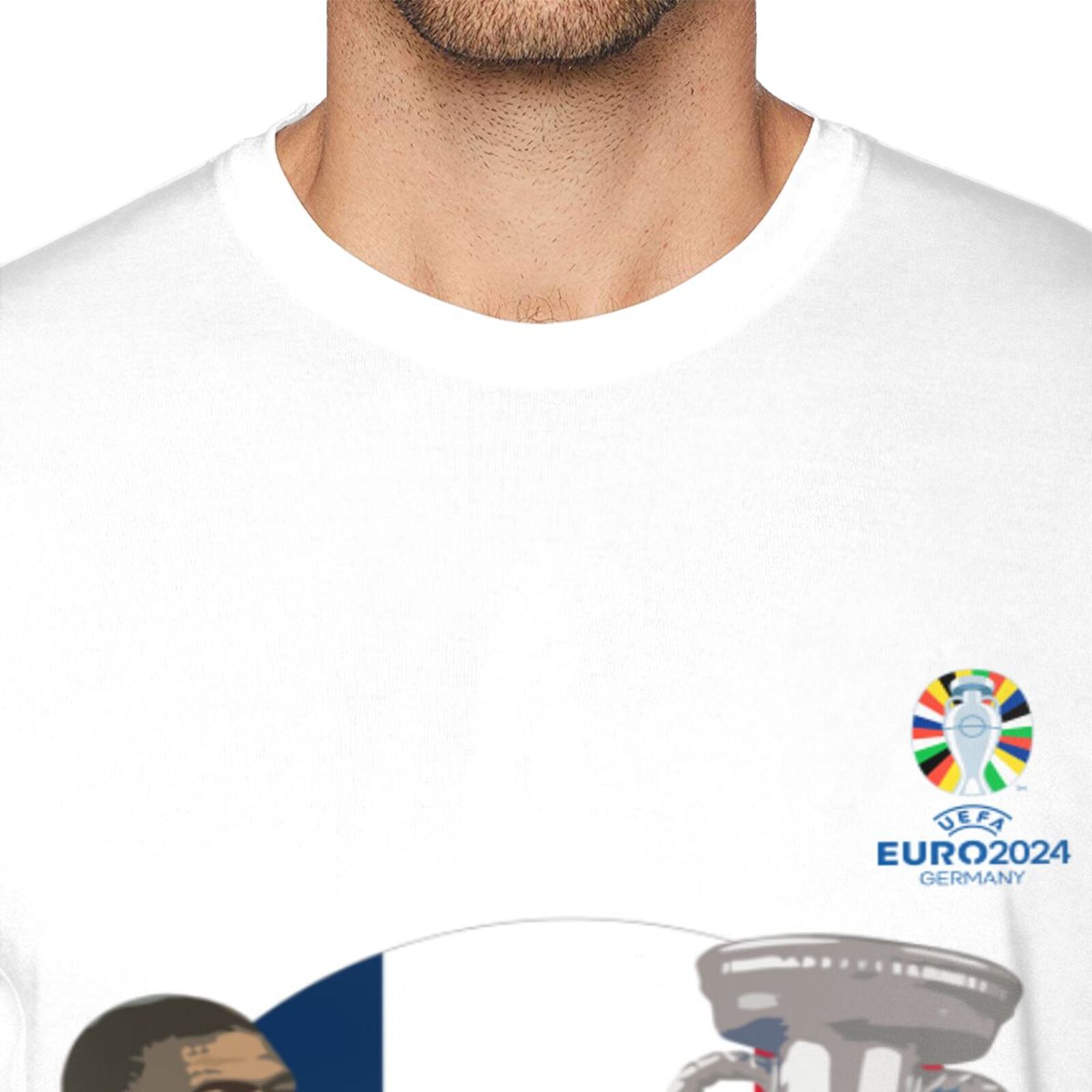 Men's France EURO 2024 Basic Short Sleeve T-Shirt BST1729