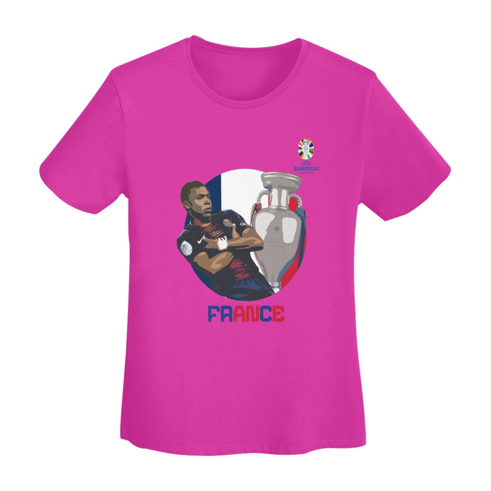 Women's France EURO 2024 Basic Short Sleeve T-Shirt WBT1730