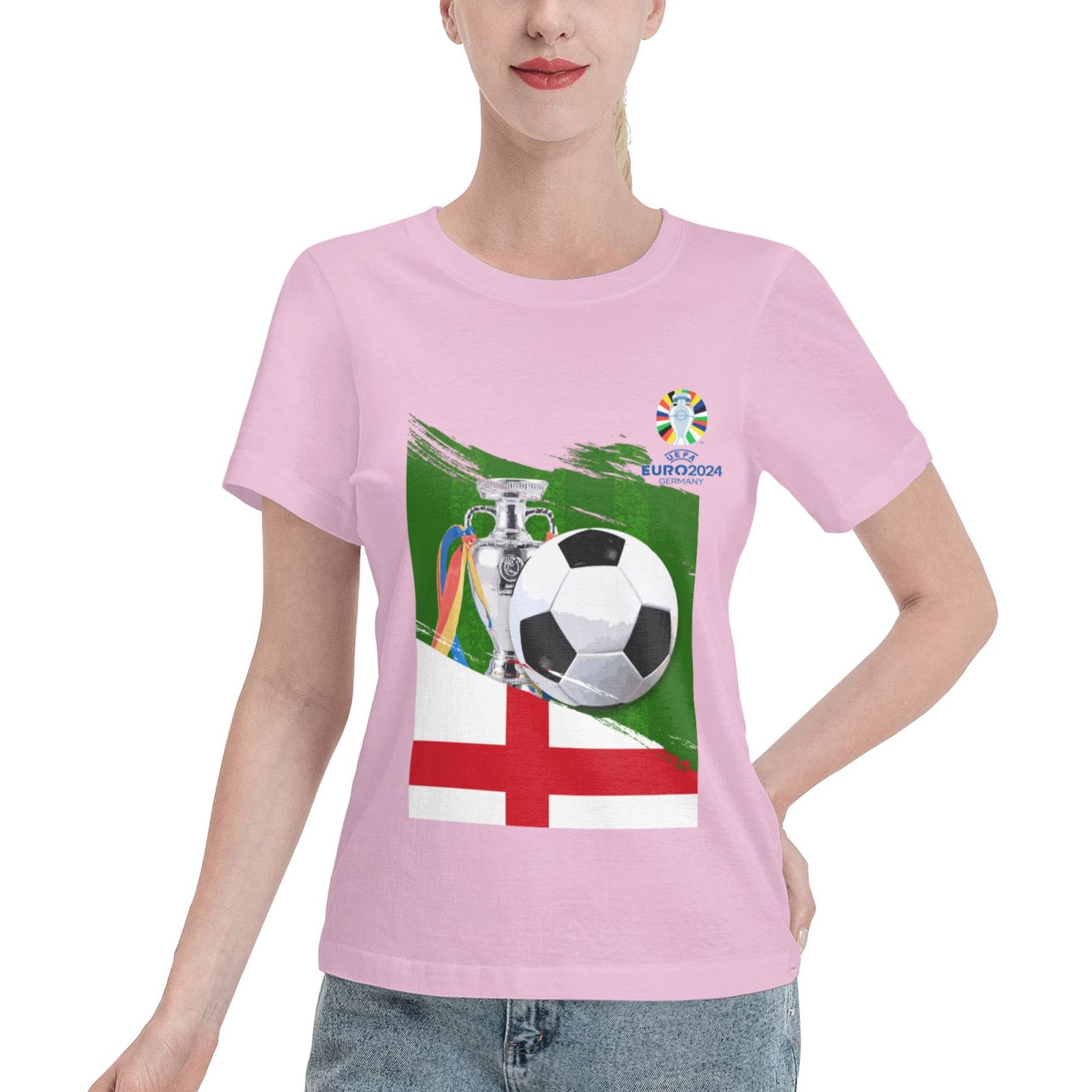 Women's England EURO 2024 Basic Short Sleeve T-Shirt WBT1682