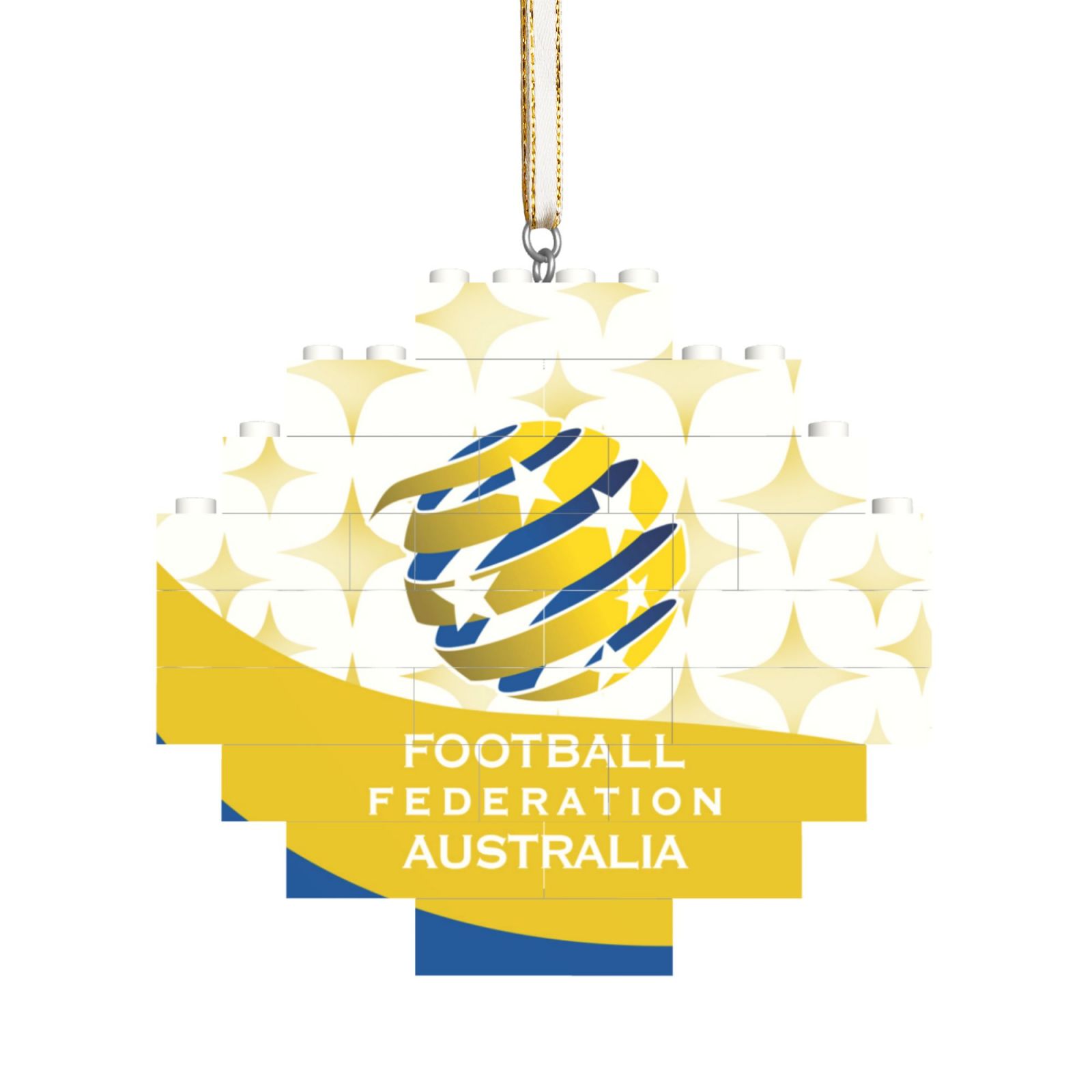 Australia Building Block Puzzle Ornament BBP2202