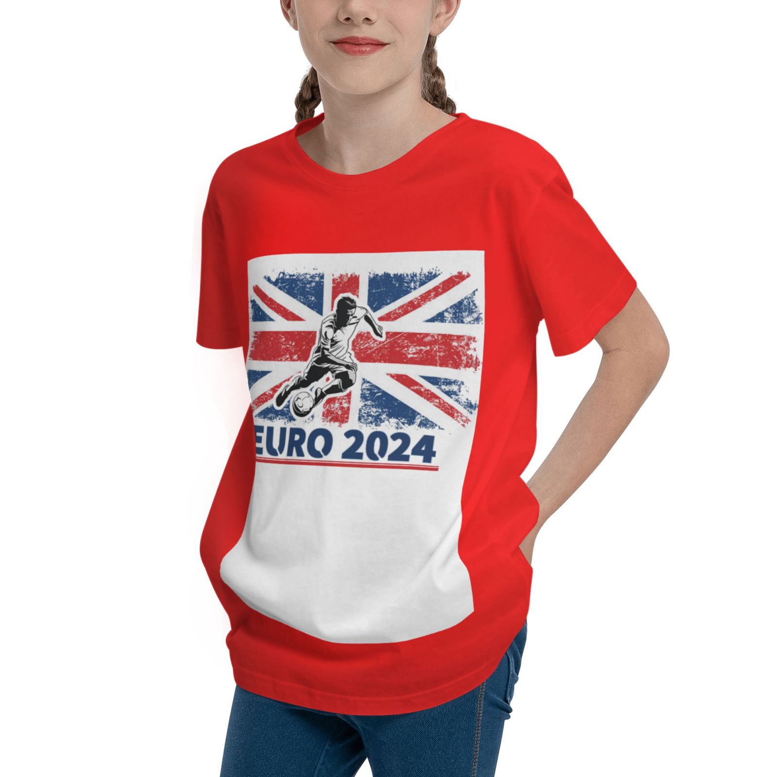 Kid's England EURO 2024 Teenage T-shirt TET1754