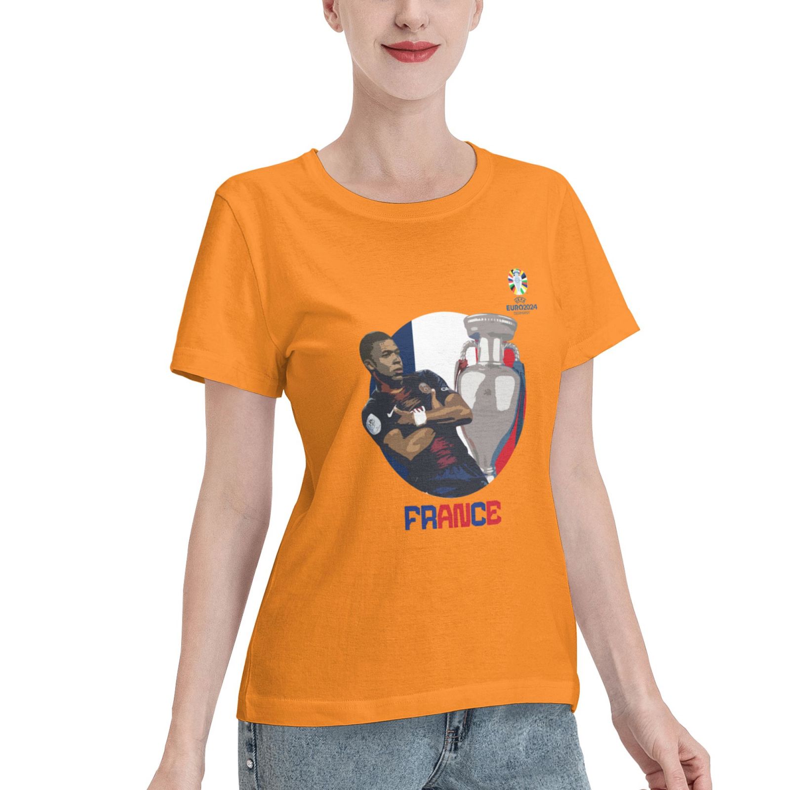 Women's France EURO 2024 Basic Short Sleeve T-Shirt WBT1730