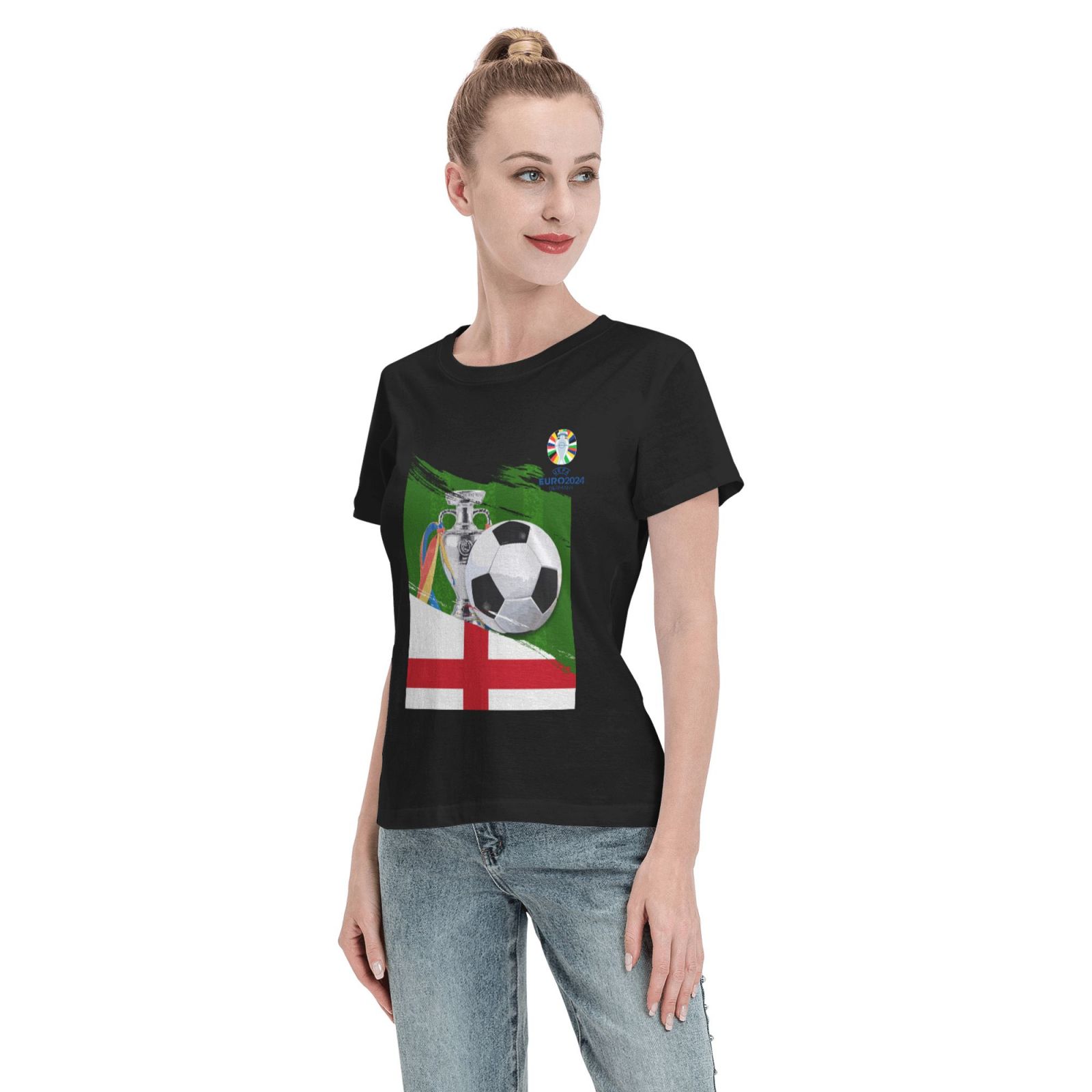 Women's England EURO 2024 Basic Short Sleeve T-Shirt WBT1682