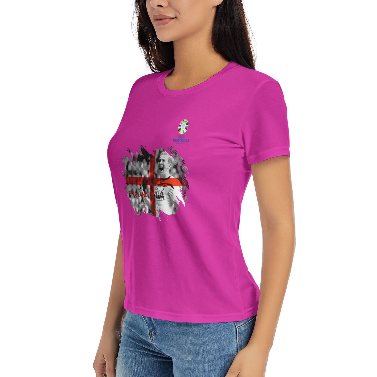 Woman's England EURO 2024 Basic Short Sleeve T-Shirt WBT1712