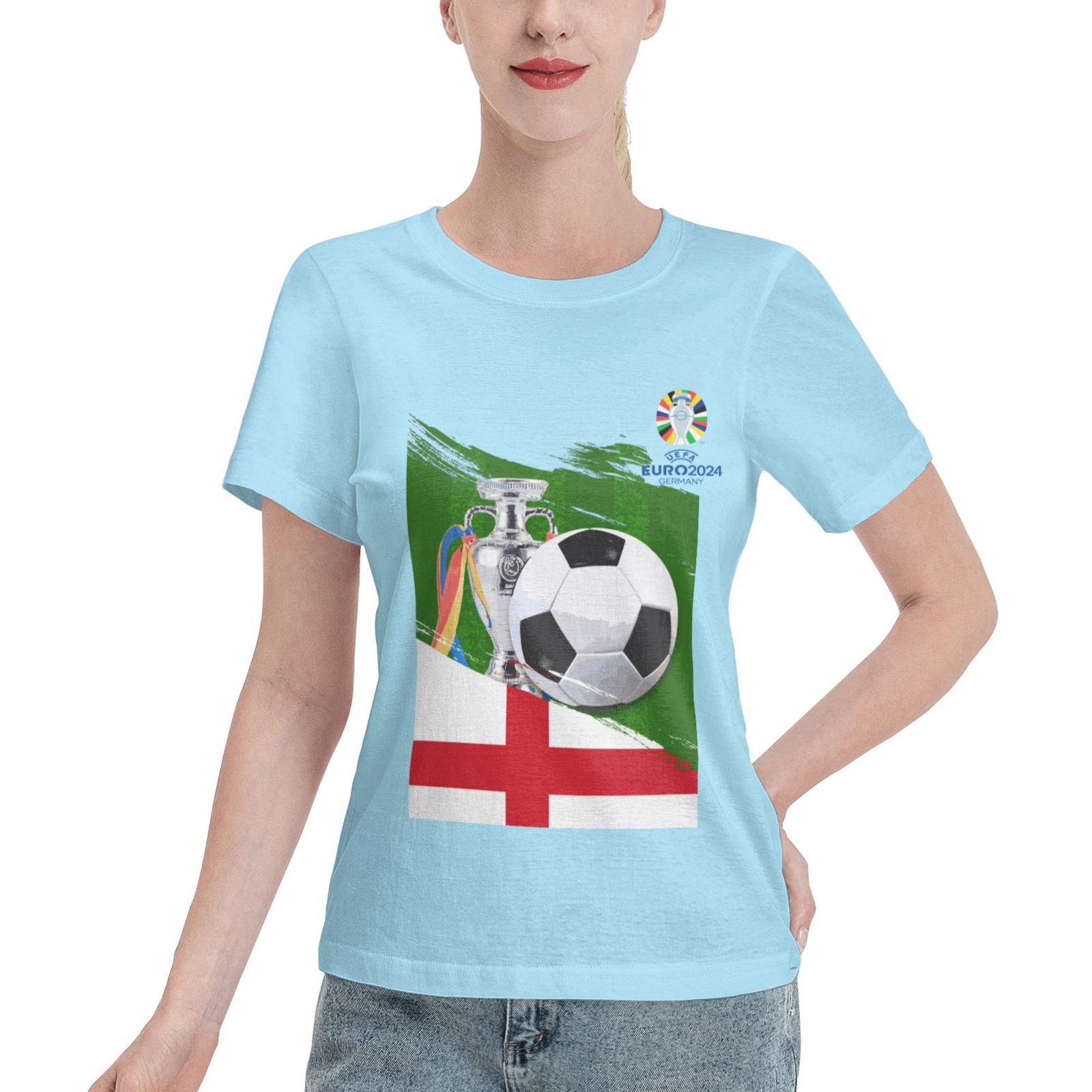 Women's England EURO 2024 Basic Short Sleeve T-Shirt WBT1682