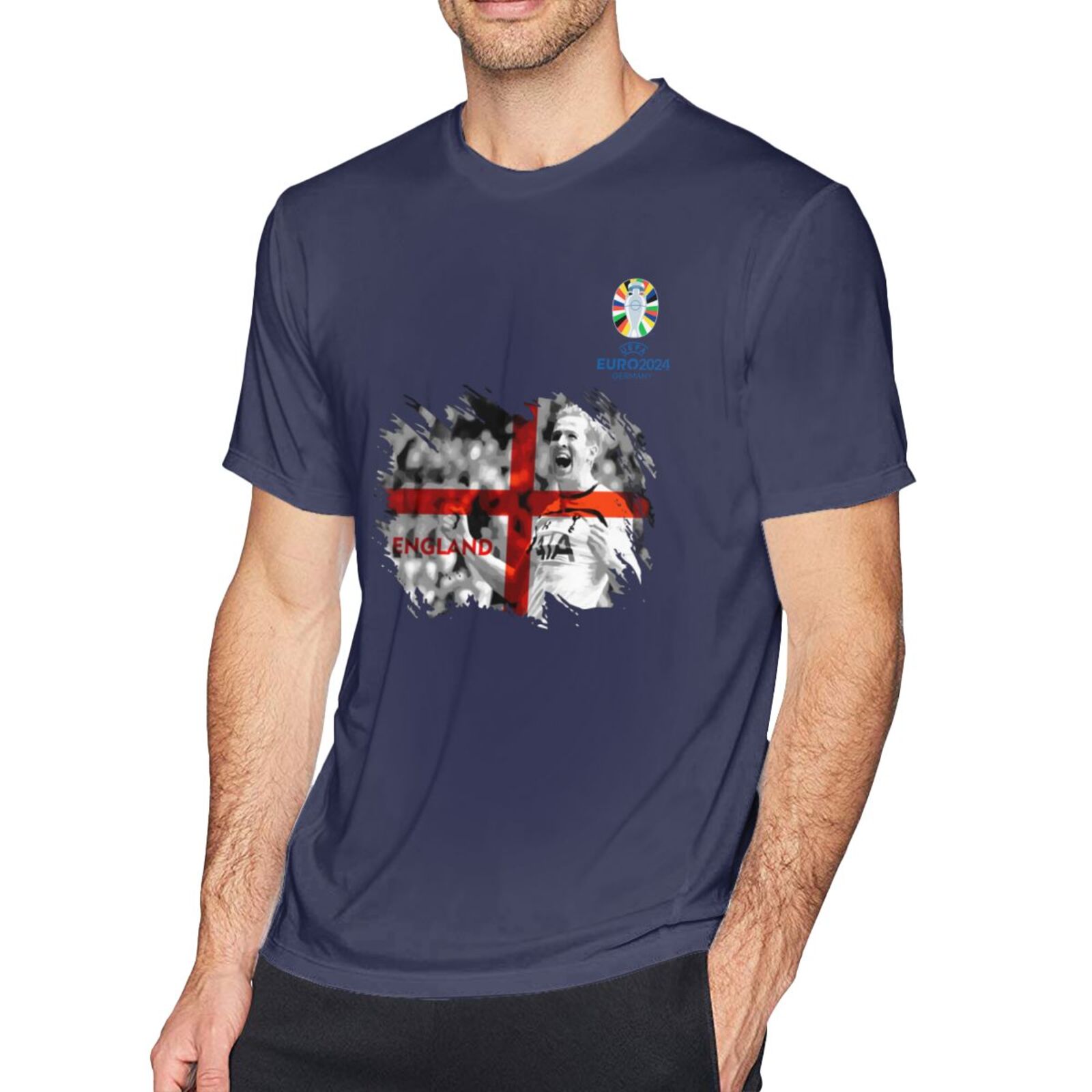 Men's England EURO 2024 Basic Short Sleeve T-Shirt BST1713