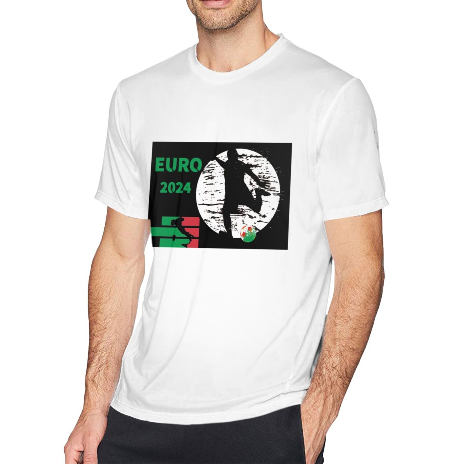 Men's Italy EURO 2024 Basic Short Sleeve T-Shirt BST1751