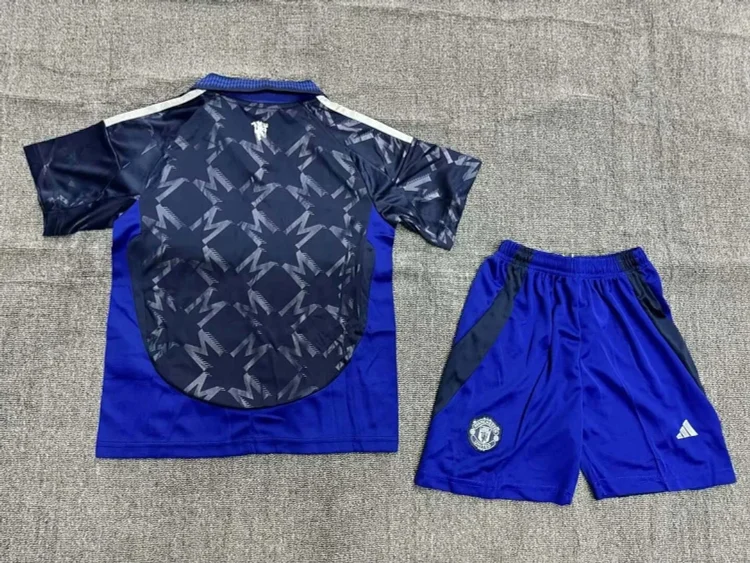 2024/2025 Manchester United Away Football Shirt 1:1 Thai Quality Kids Size （shorts+shirt）