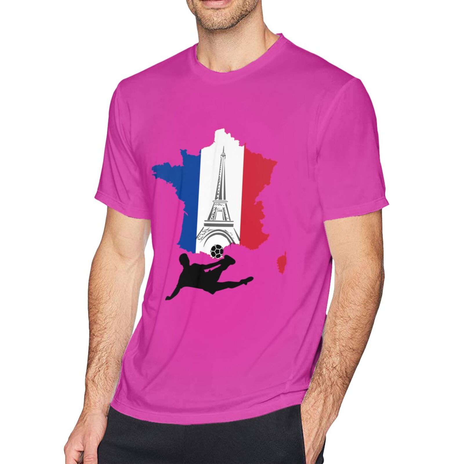 Men's France EURO 2024 Basic Short Sleeve T-Shirt BST1772