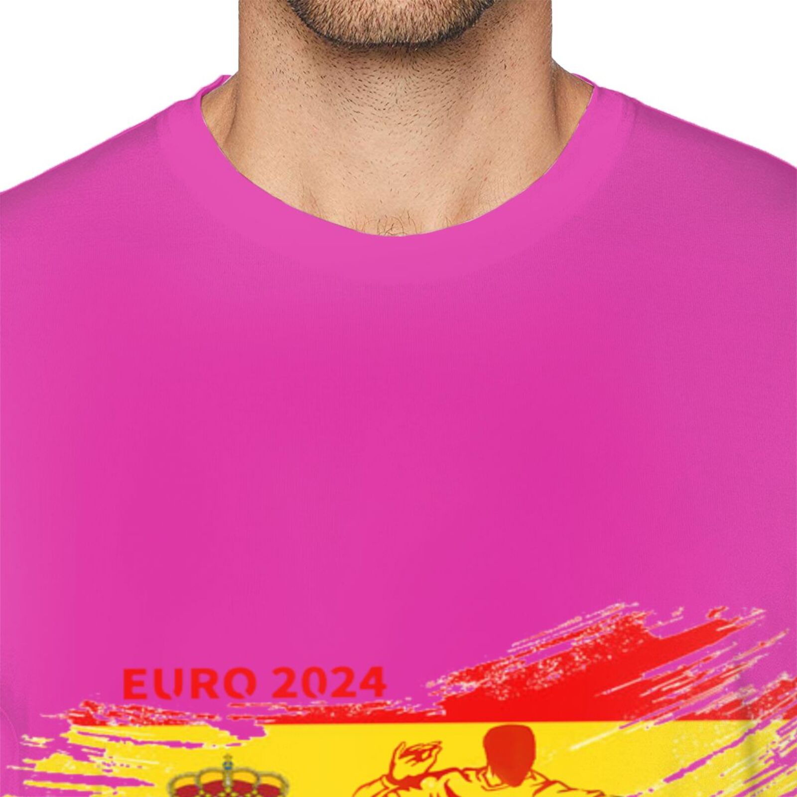Men's Spain EURO 2024 Basic Short Sleeve T-Shirt BST1752