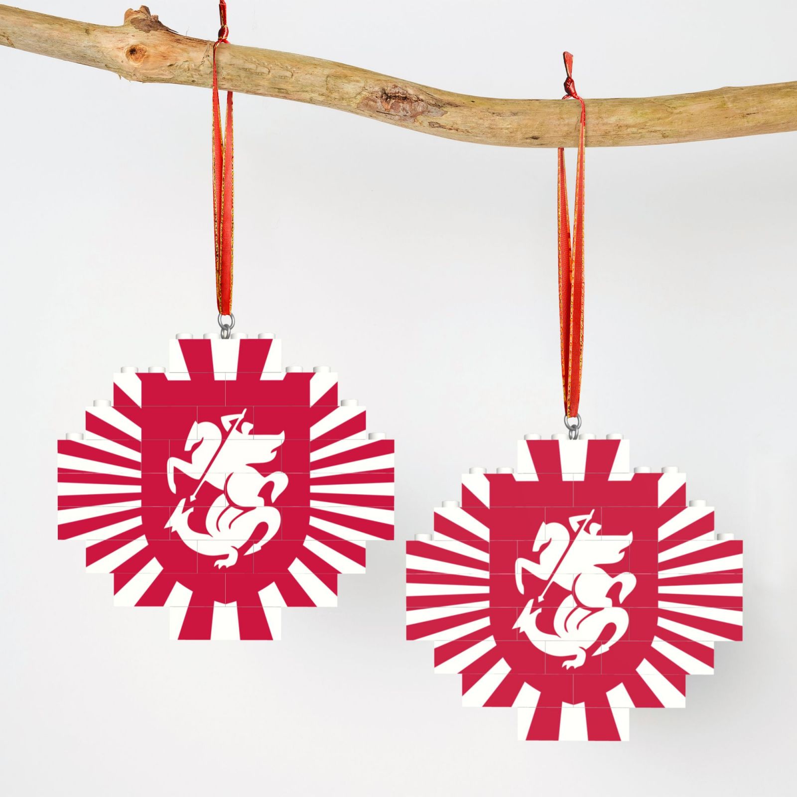 Georgia Building Block Puzzle Ornament BBP2107