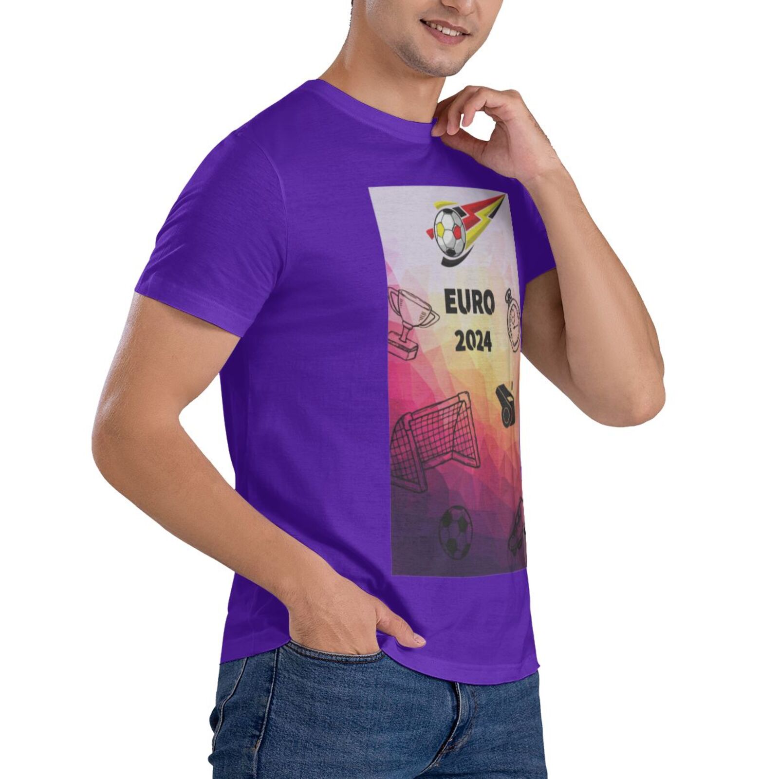 Men's Germany EURO 2024 Basic Short Sleeve T-Shirt BST1771