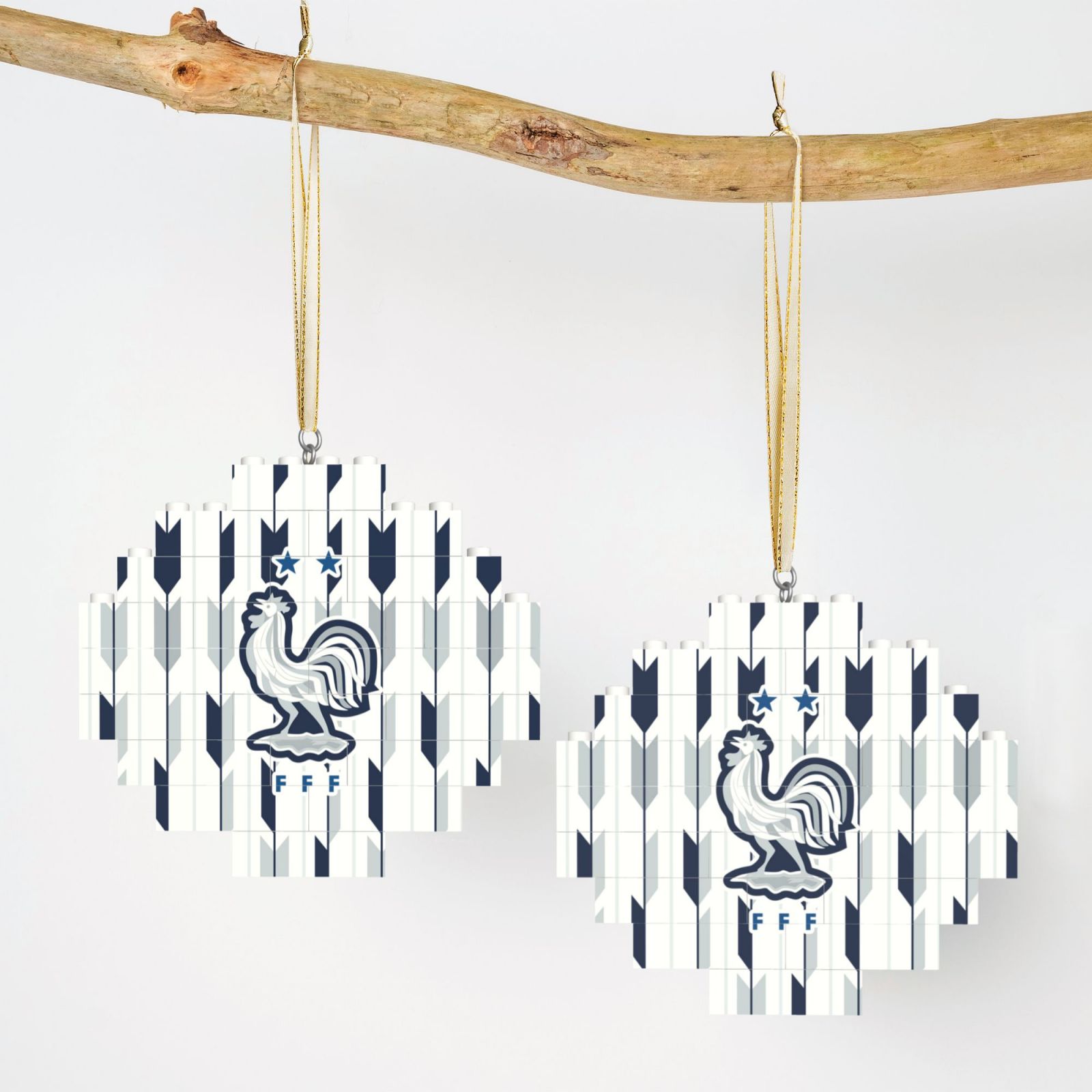 France Building Block Puzzle Ornament BBP2185