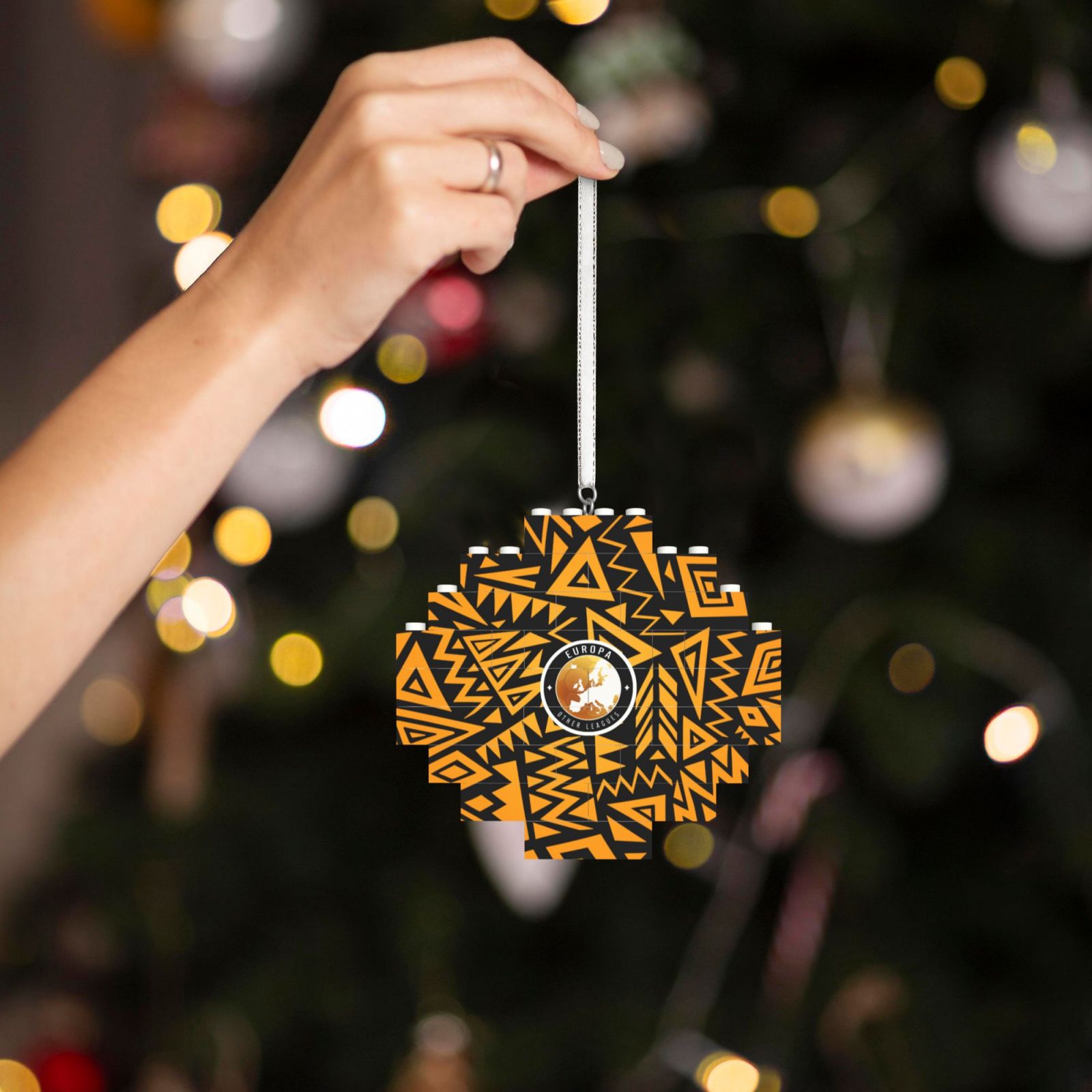 UEFA Europa League Building Block Puzzle Ornament BBP2039