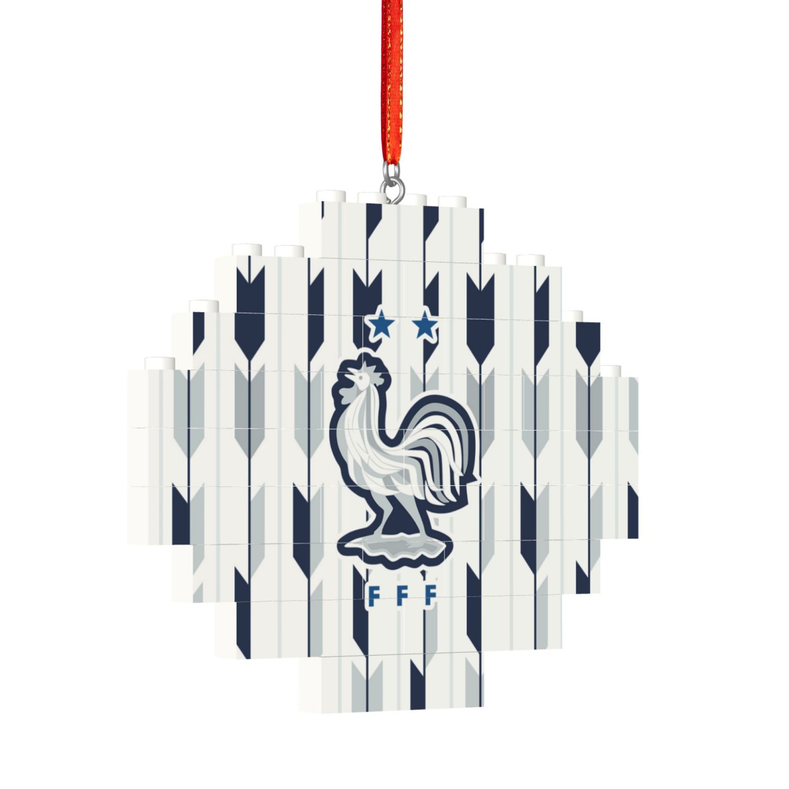 France Building Block Puzzle Ornament BBP2185