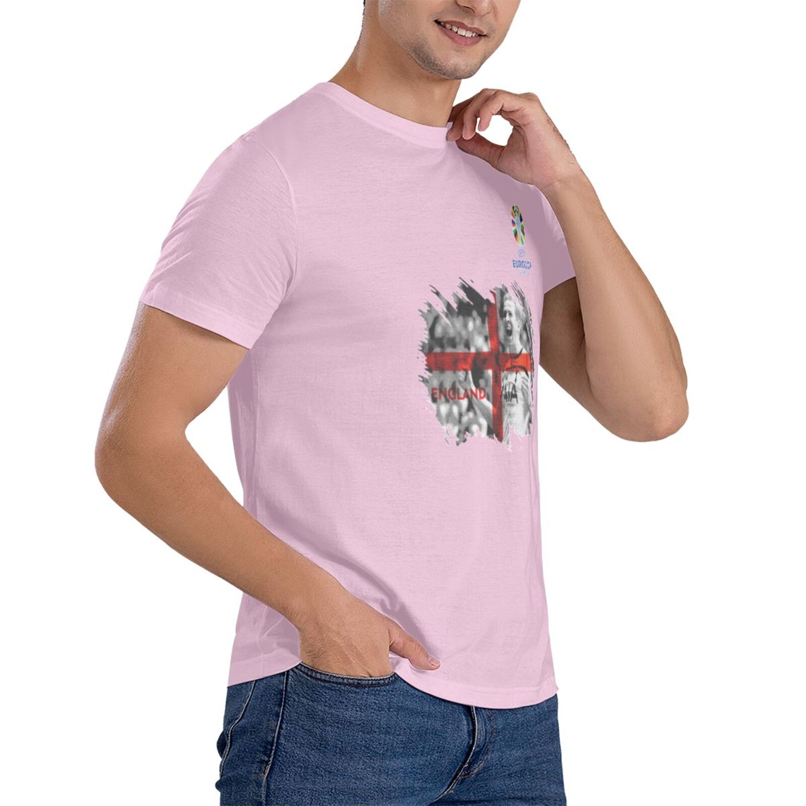 Men's England EURO 2024 Basic Short Sleeve T-Shirt BST1713