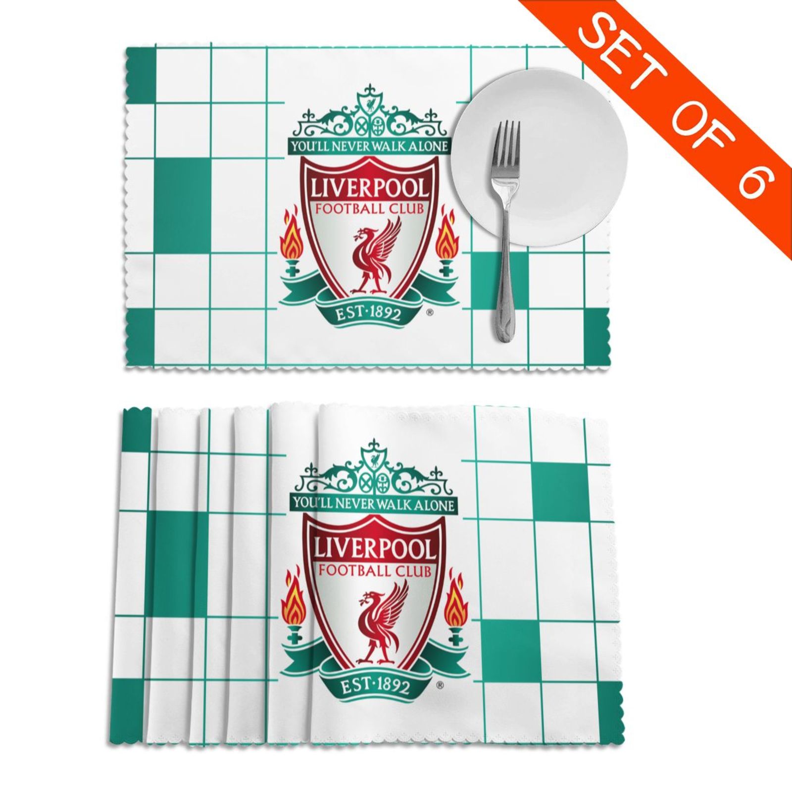 Liverpool Placemat Set Of 6 PFD2048