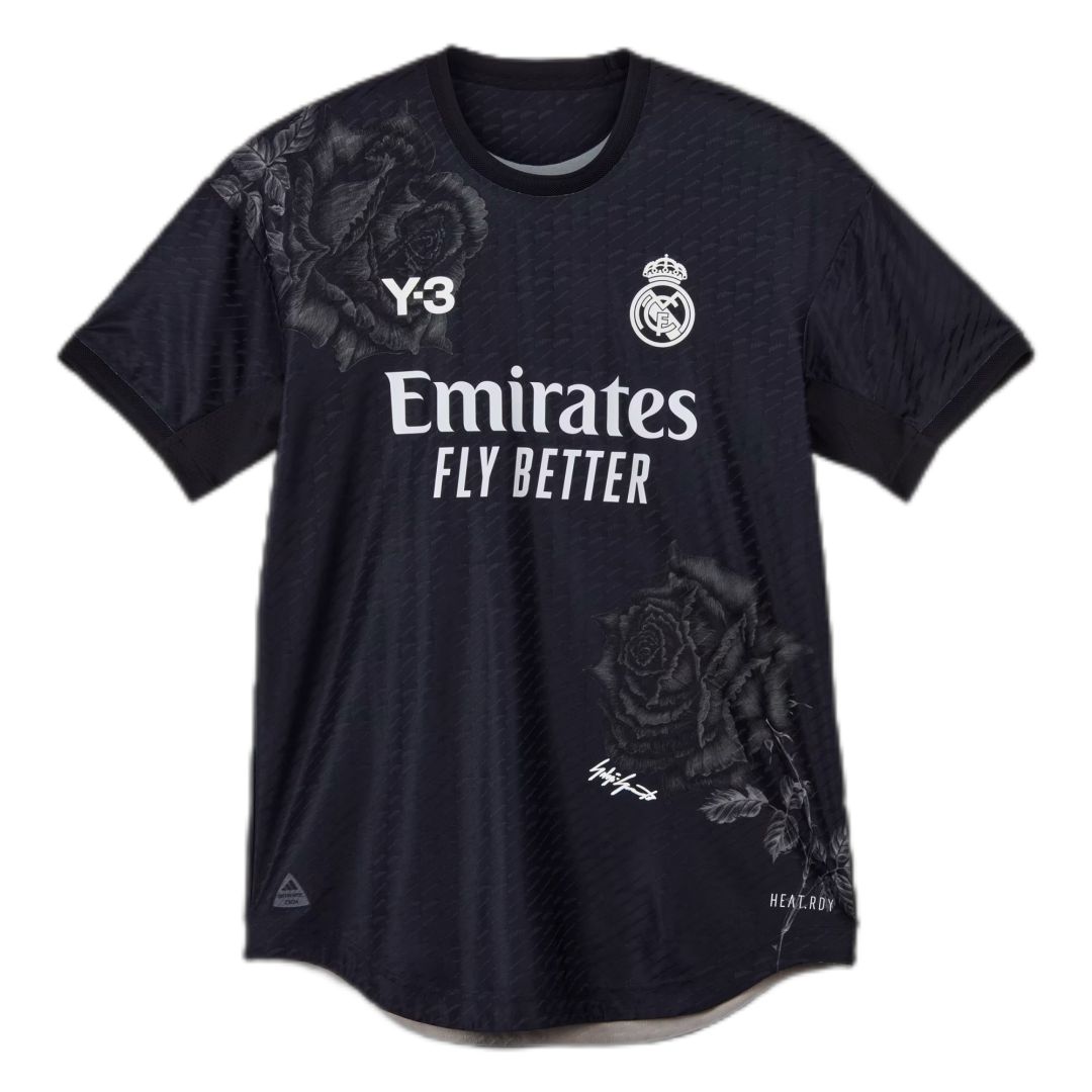 Real Madrid Y-3 Fourth Jersey Black Player Version 23/24