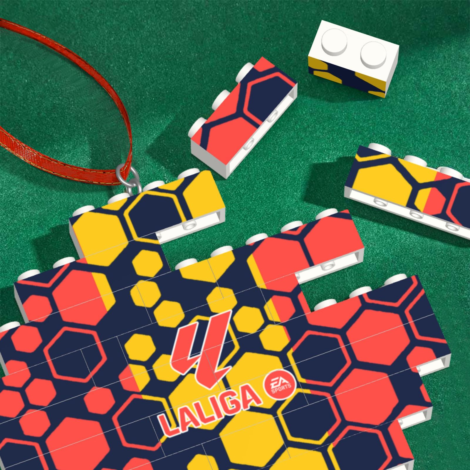 Spain La Liga Building Block Puzzle Ornament BBP2023