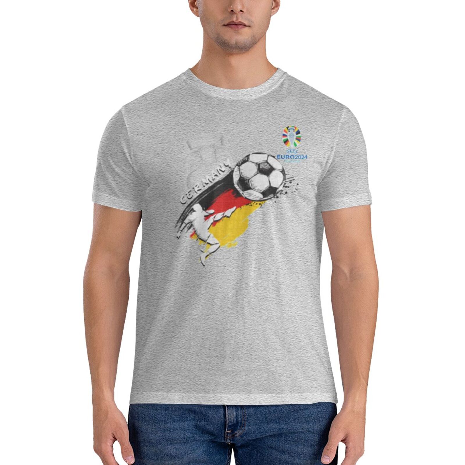 Men's Germany EURO 2024 Basic Short Sleeve T-Shirt BST1679