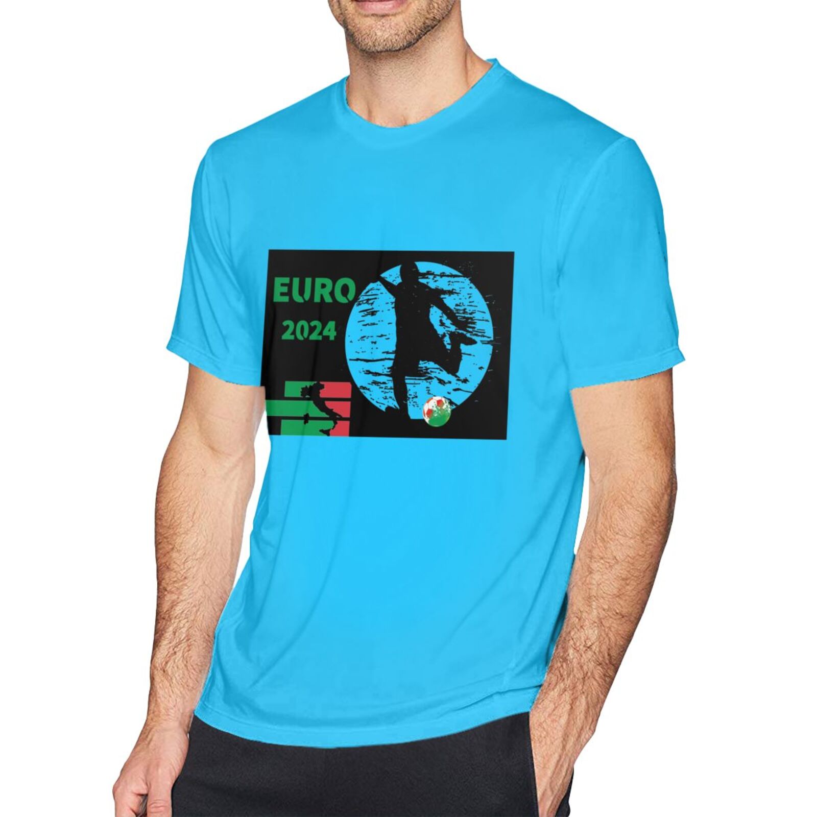 Men's Italy EURO 2024 Basic Short Sleeve T-Shirt BST1751