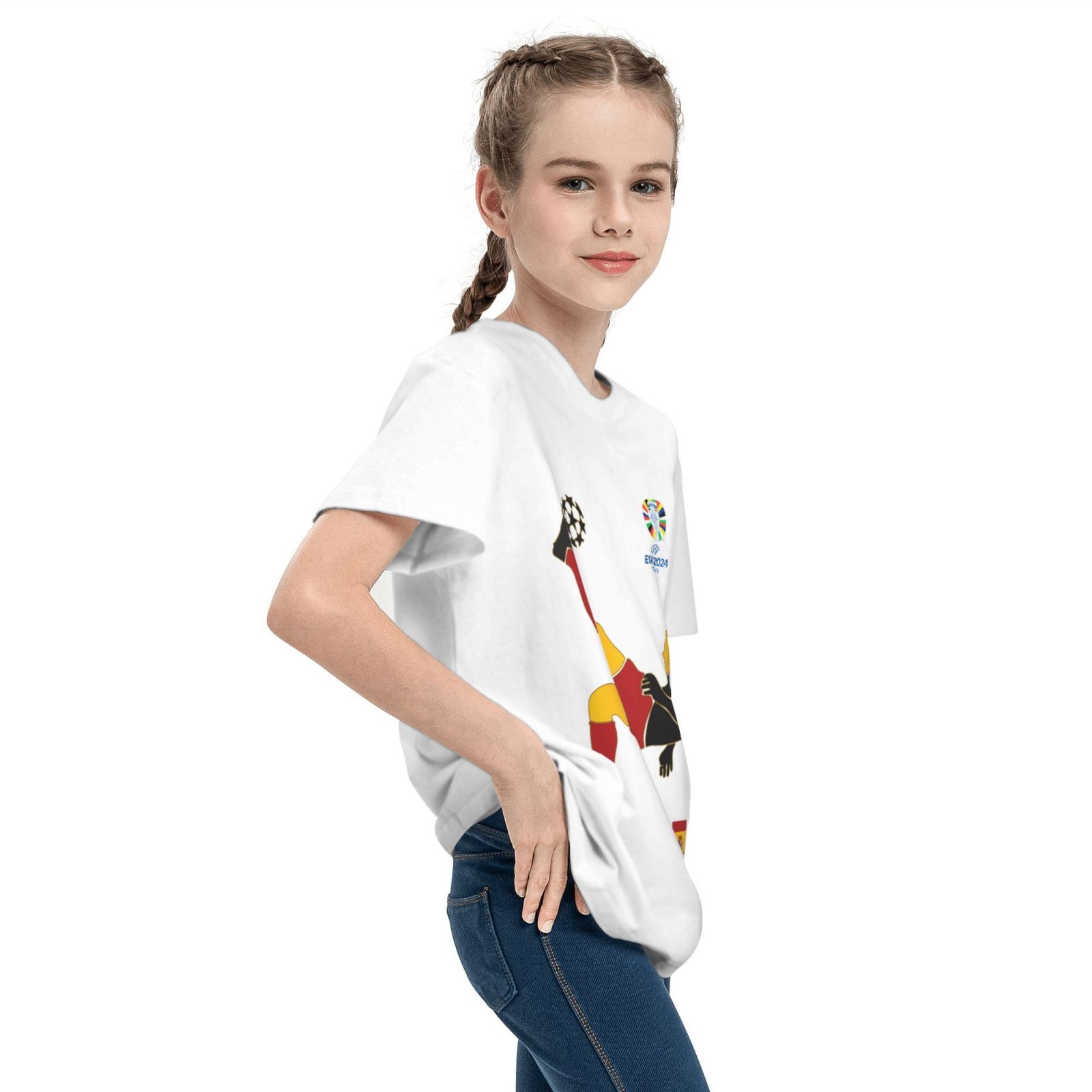 Kid's Spain EURO 2024 Teenage T-shirt TET1726