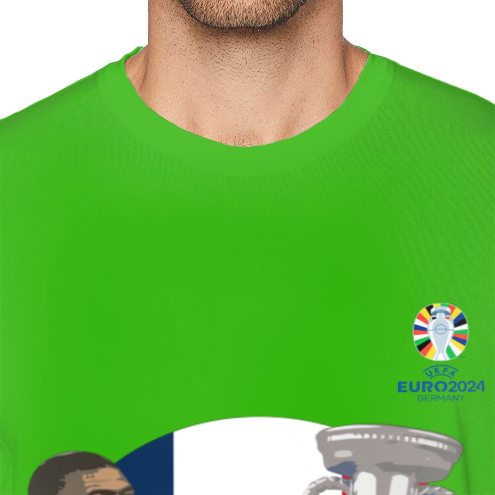 Men's France EURO 2024 Basic Short Sleeve T-Shirt BST1729