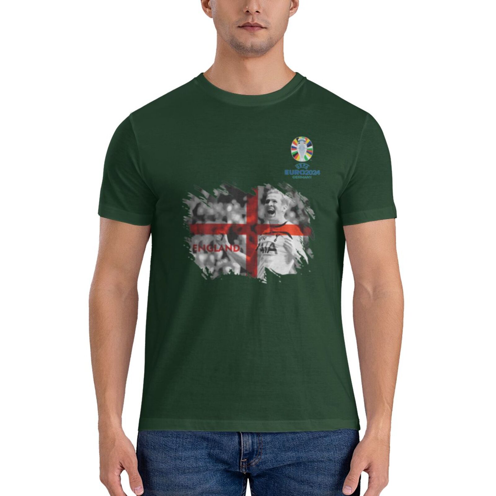 Men's England EURO 2024 Basic Short Sleeve T-Shirt BST1713