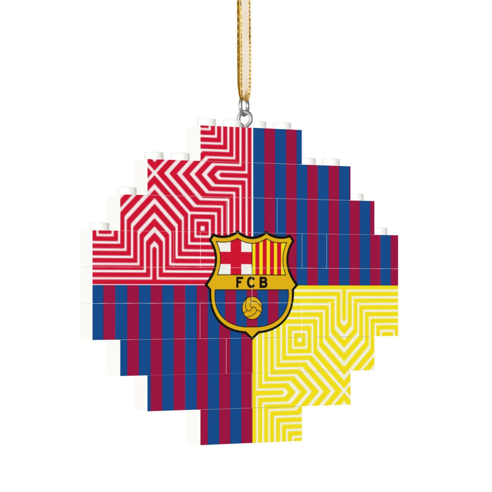 Barcelona Building Block Puzzle Ornament BBP1989