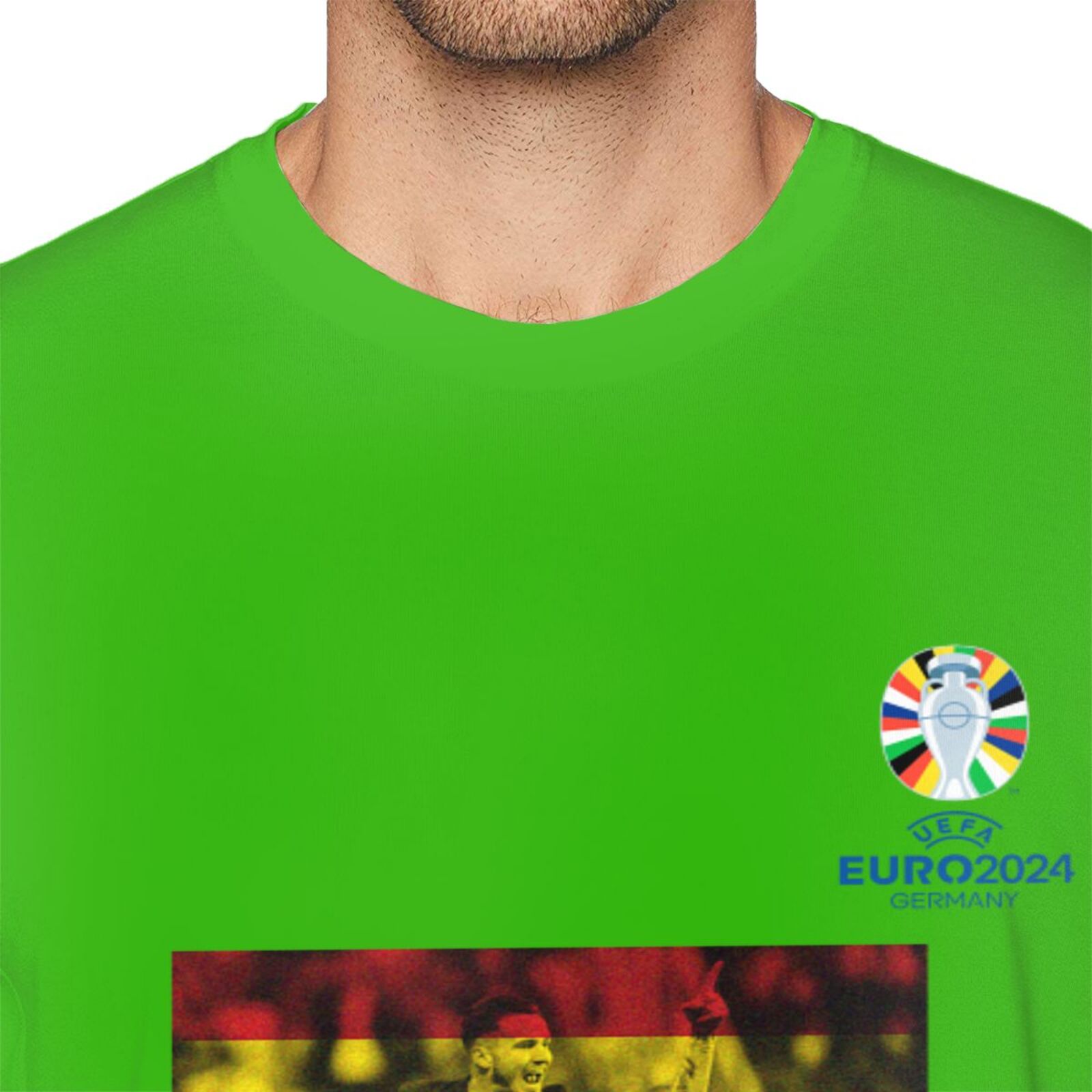 Men's Spain EURO 2024 Basic Short Sleeve T-Shirt BST1739