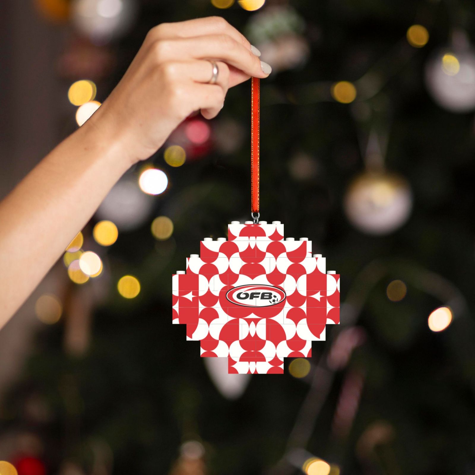 Austria Building Block Puzzle Ornament BBP2000