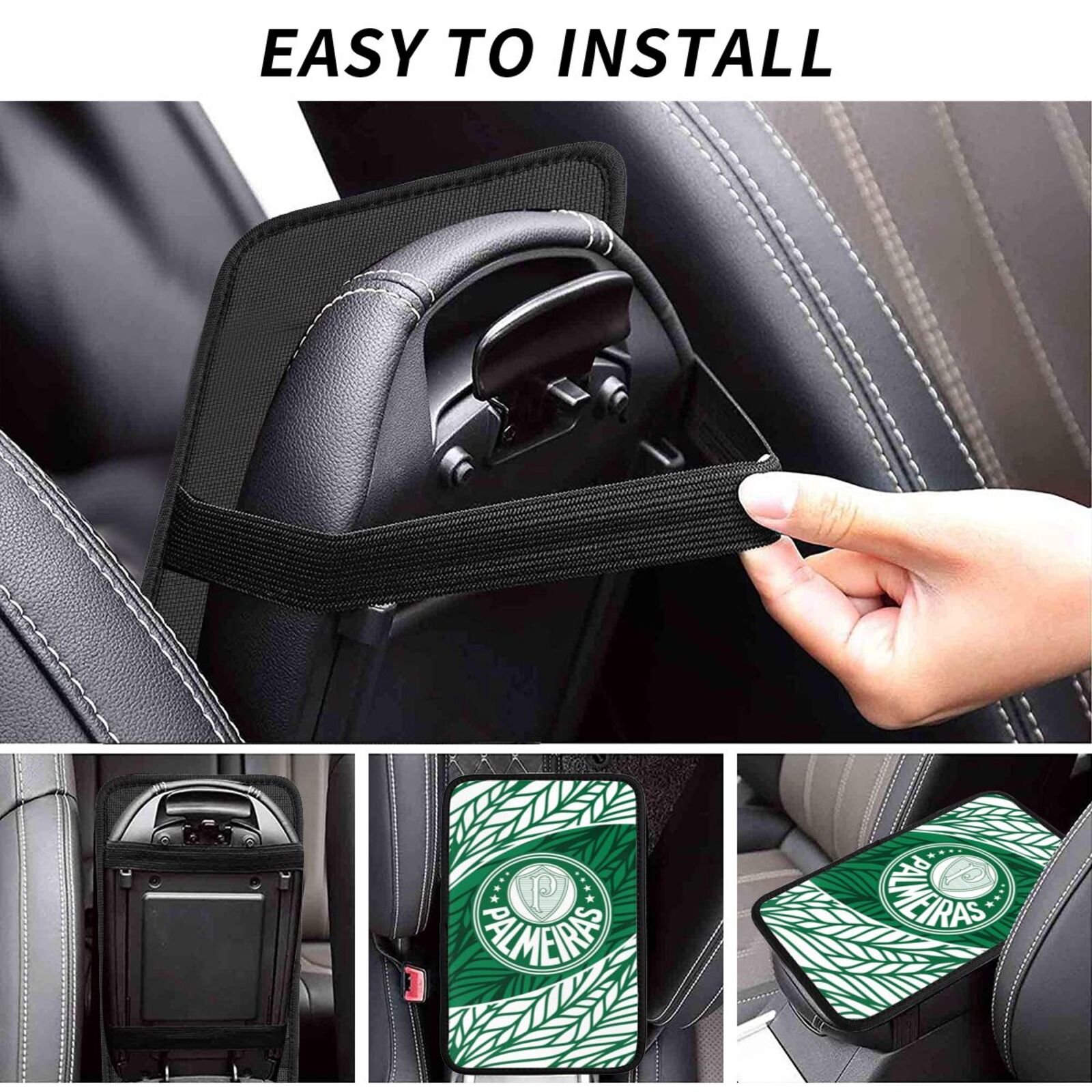 SE Palmeiras Car Handrail Box Cushion CHC2584