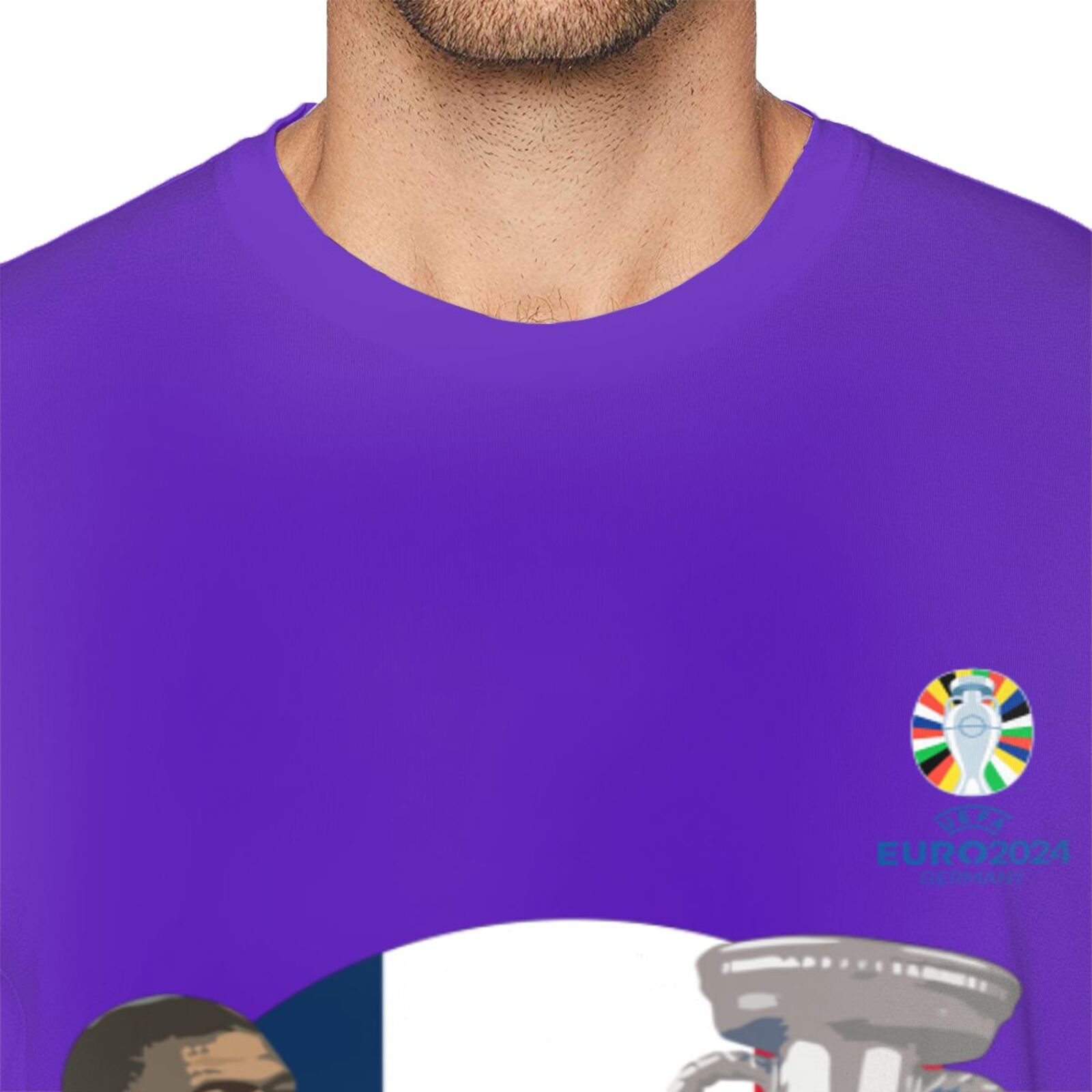 Men's France EURO 2024 Basic Short Sleeve T-Shirt BST1729