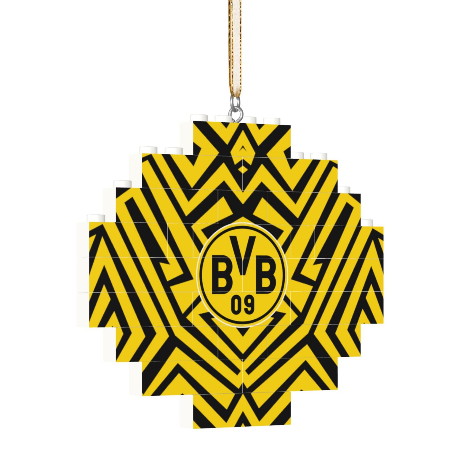 Borussia Dortmund Building Block Puzzle Ornament BBP2013