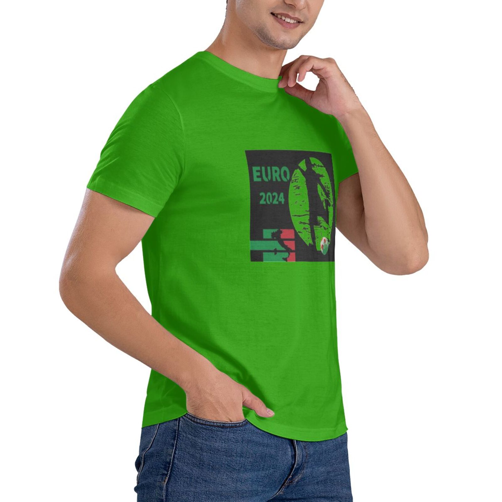 Men's Italy EURO 2024 Basic Short Sleeve T-Shirt BST1751