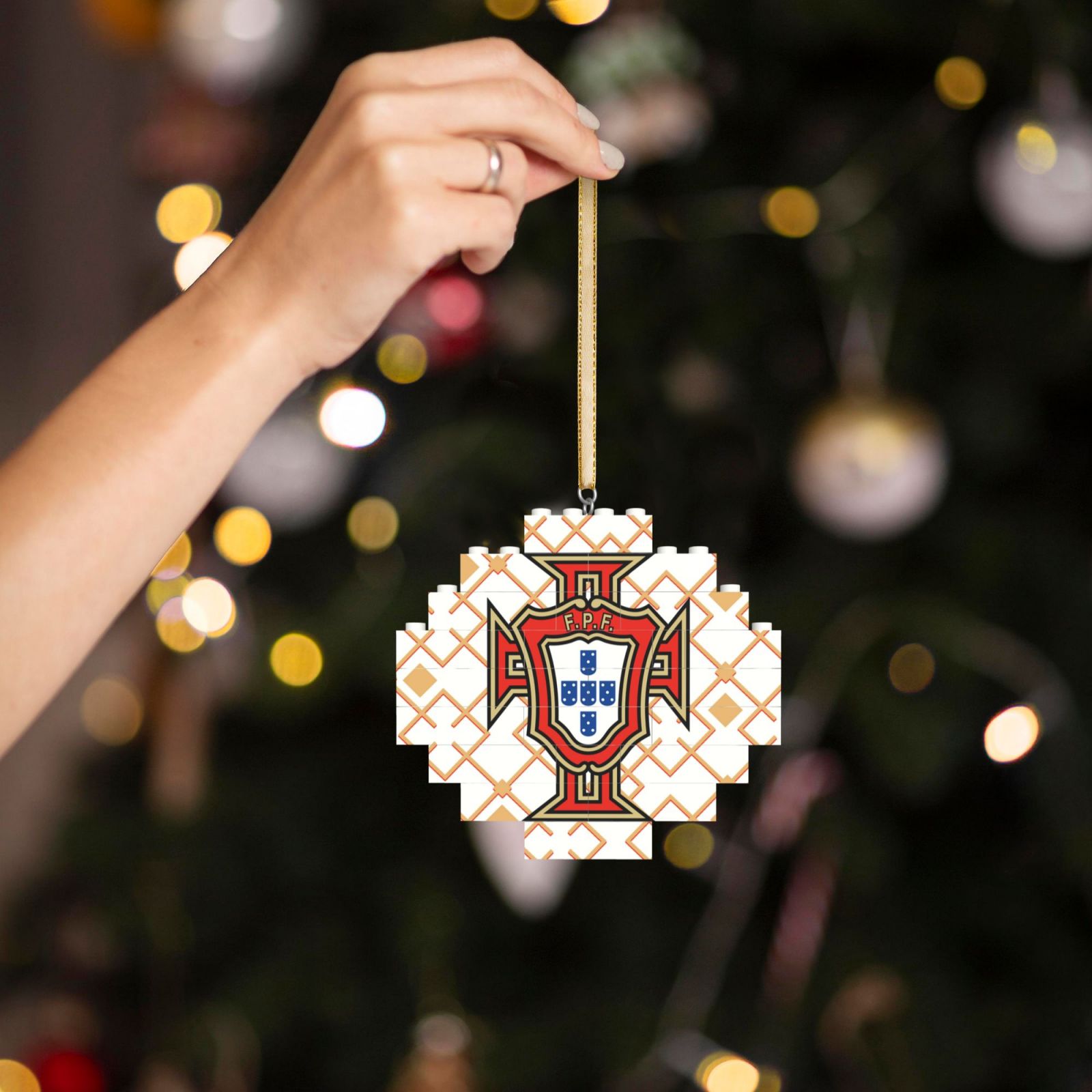 Portugal Building Block Puzzle Ornament BBP2178