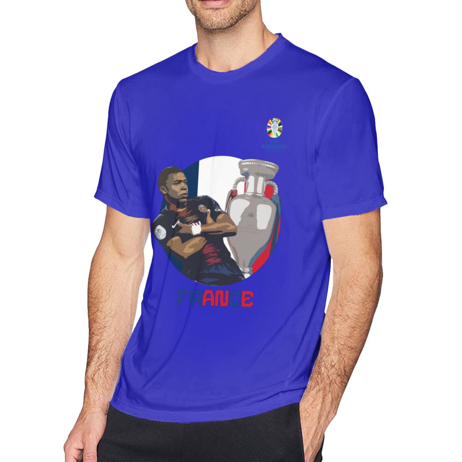 Men's France EURO 2024 Basic Short Sleeve T-Shirt BST1729