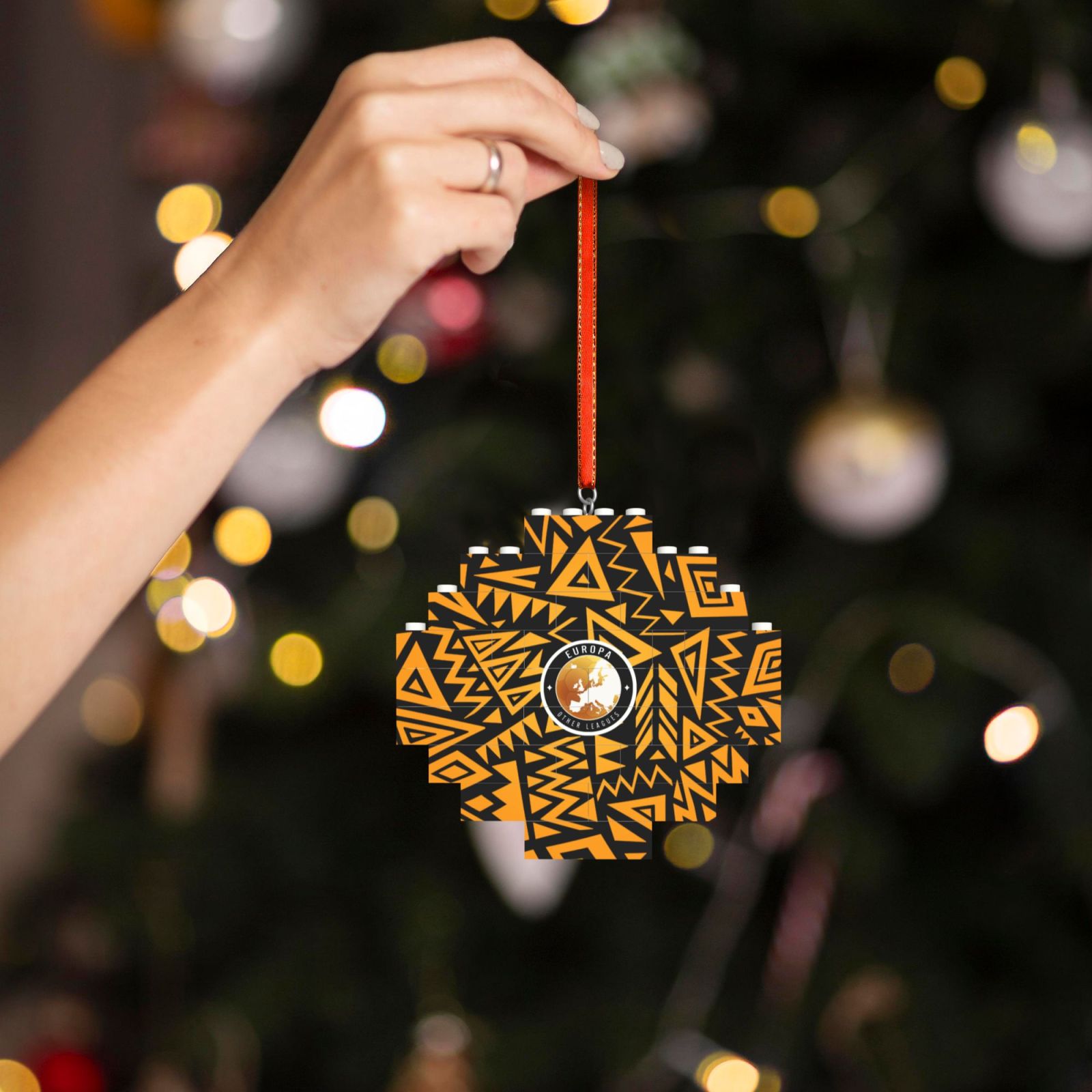 UEFA Europa League Building Block Puzzle Ornament BBP2039