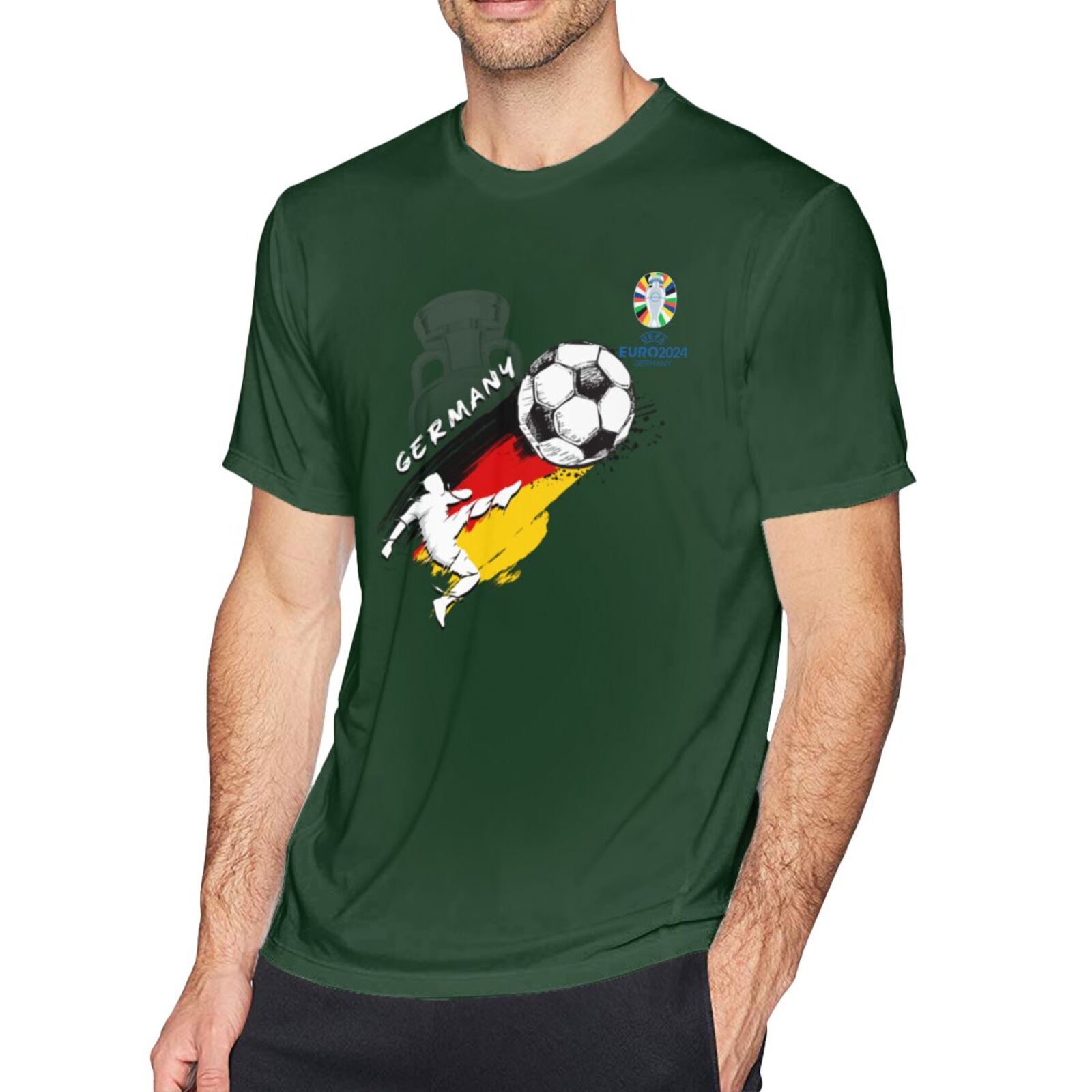 Men's Germany EURO 2024 Basic Short Sleeve T-Shirt BST1679